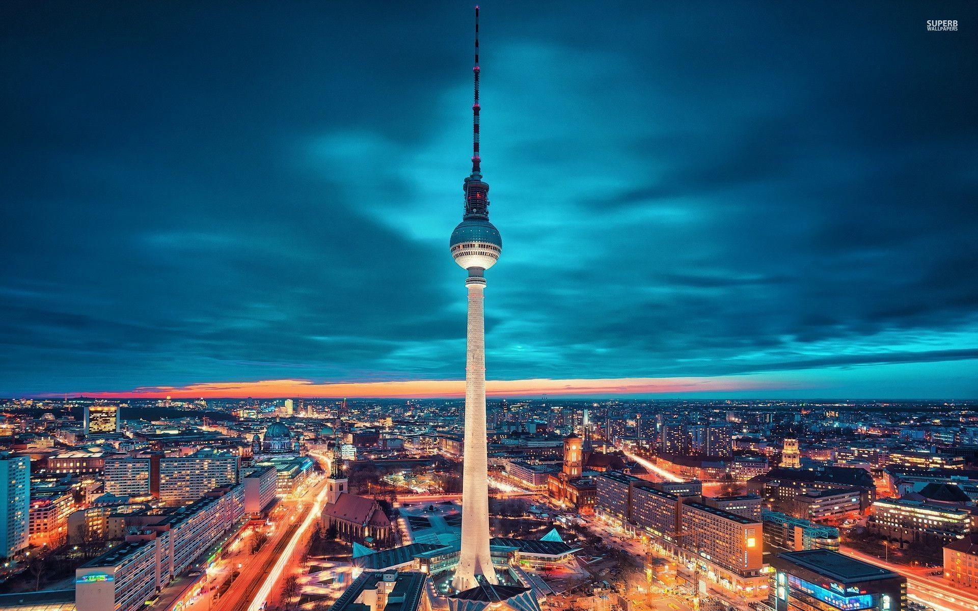 1920x1200 Television Tower Berlin wallpapers and stock photos