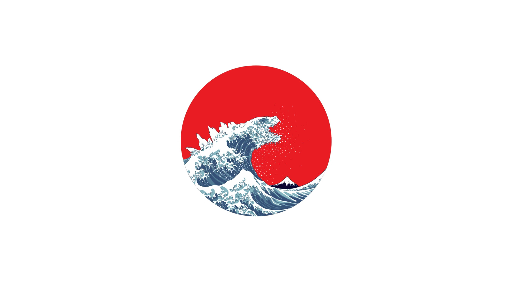 1920x1080 The Great Wave of Kaiju [] ...