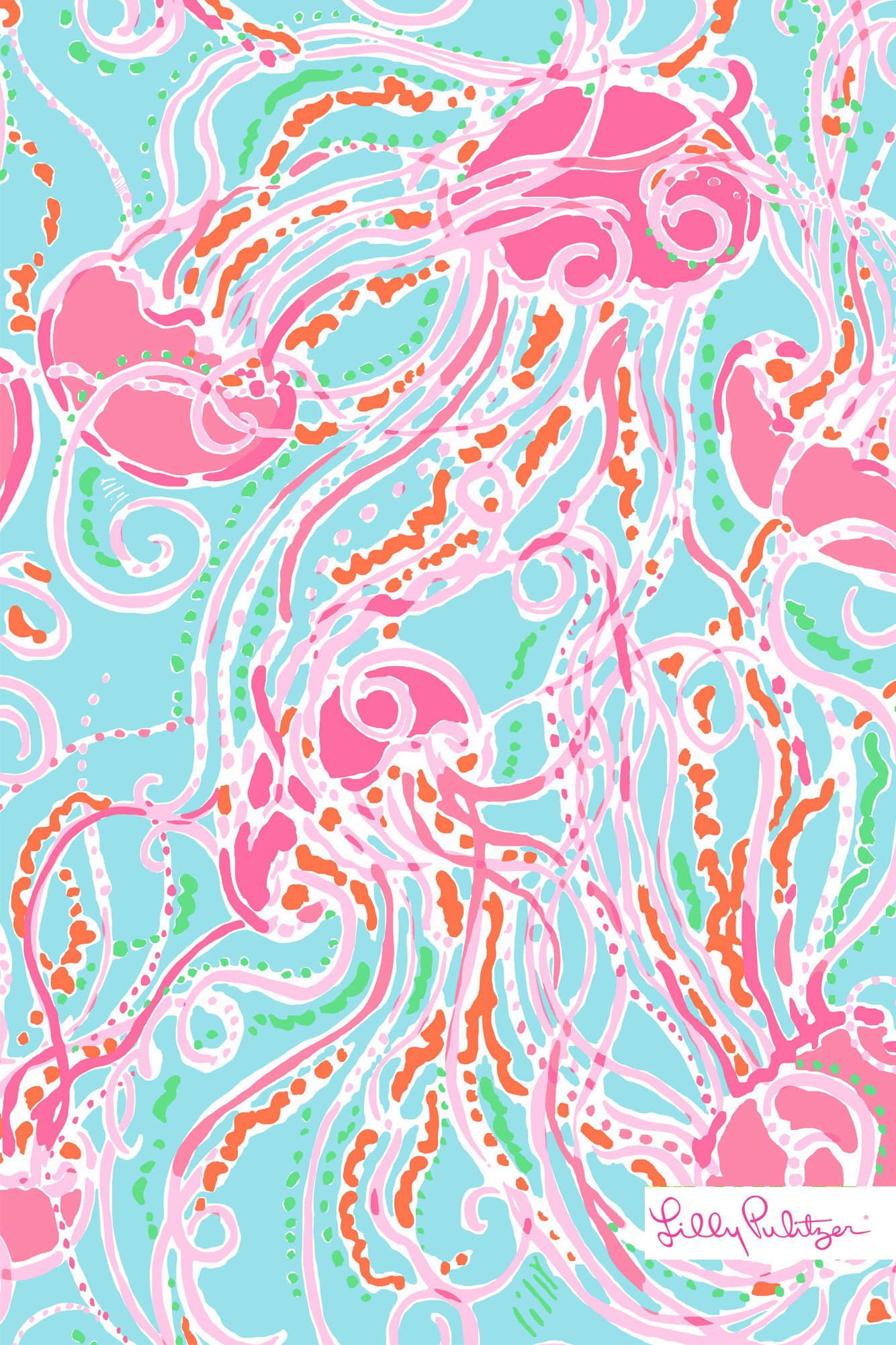 1334x2001 Lilly Pulitzer Summer Jellies Be Jammin iphone wallpaper