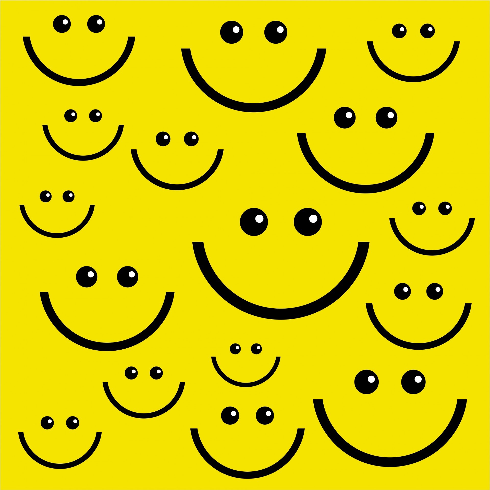 1920x1920 Smile Face Wallpaper