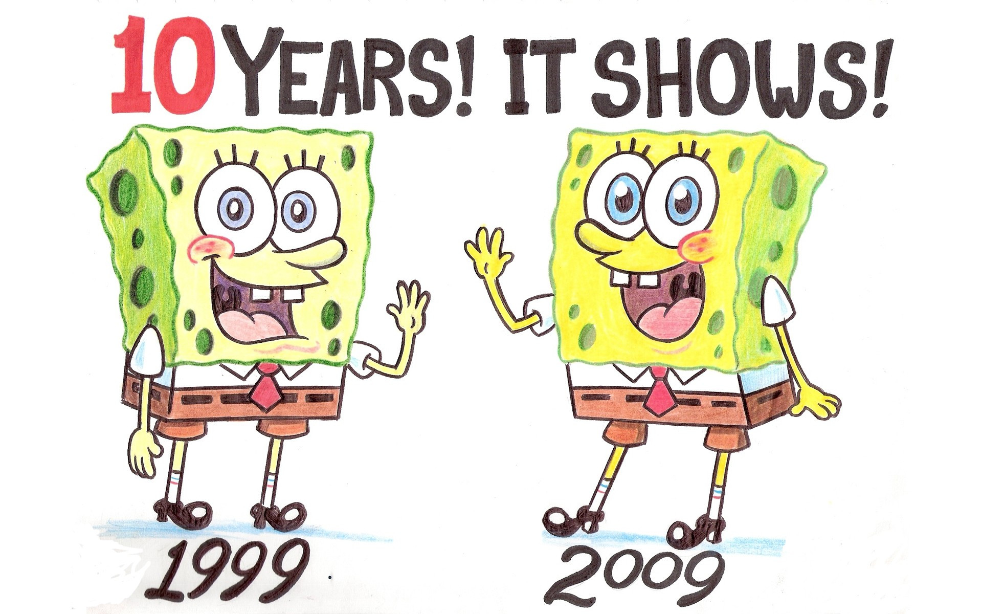 1920x1200 Spongebob Over A Decade