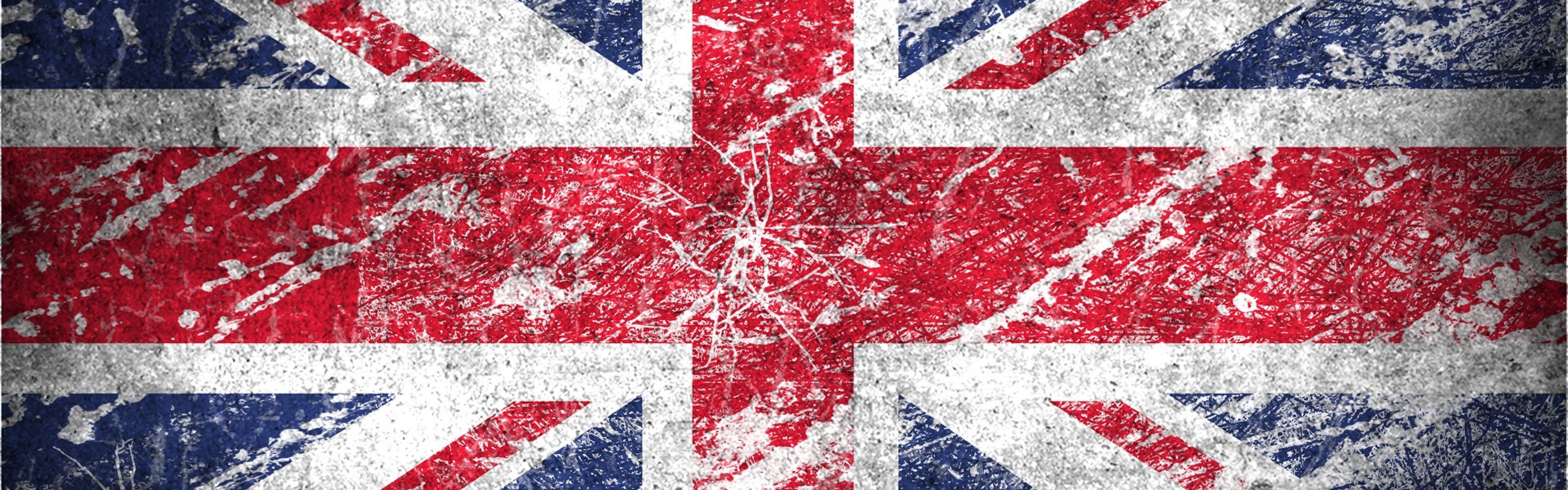 3840x1200  Wallpaper flag, united kingdom, british flag