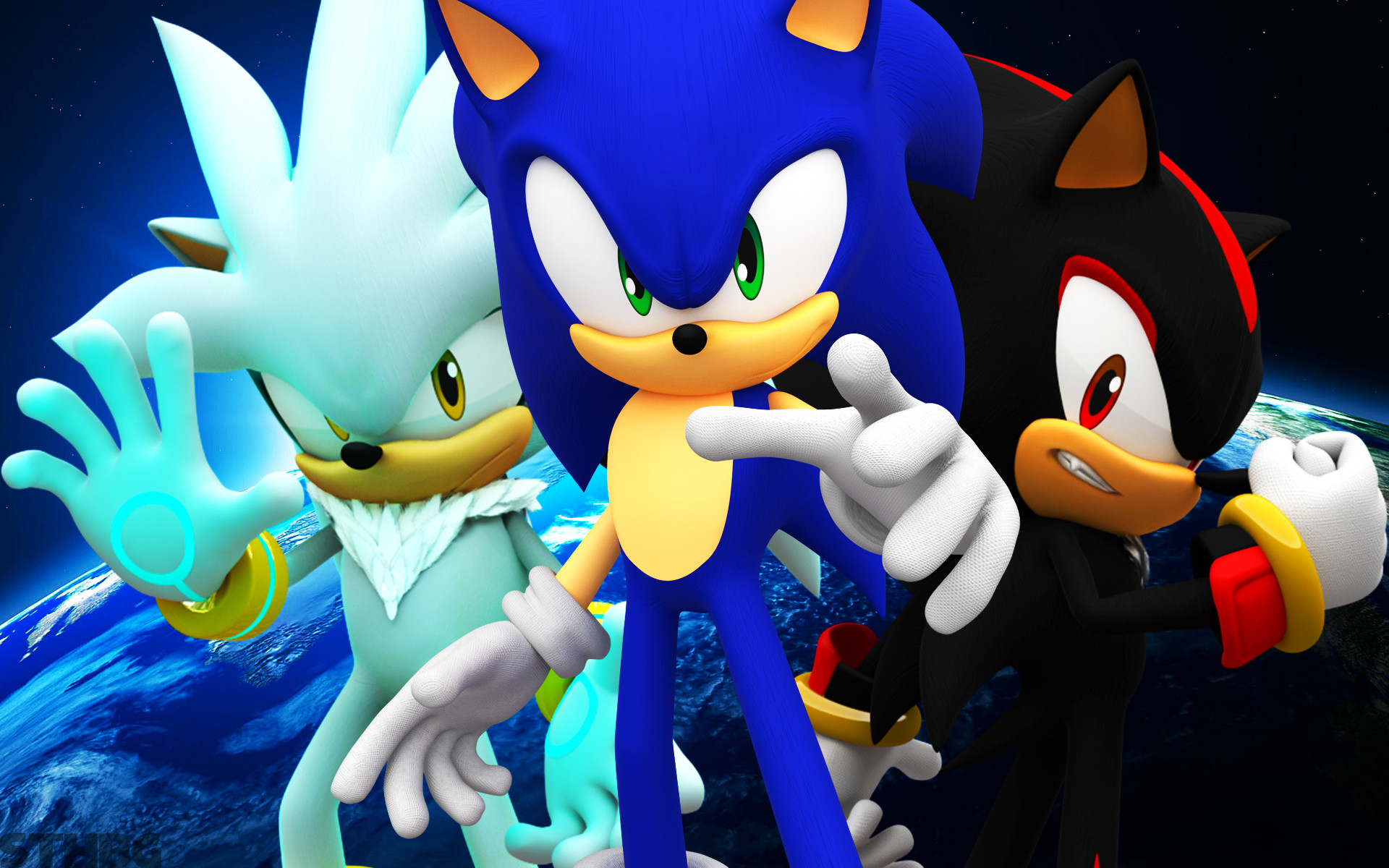 1920x1200 Sonic Shadow And Silver wallpaper - 1233424