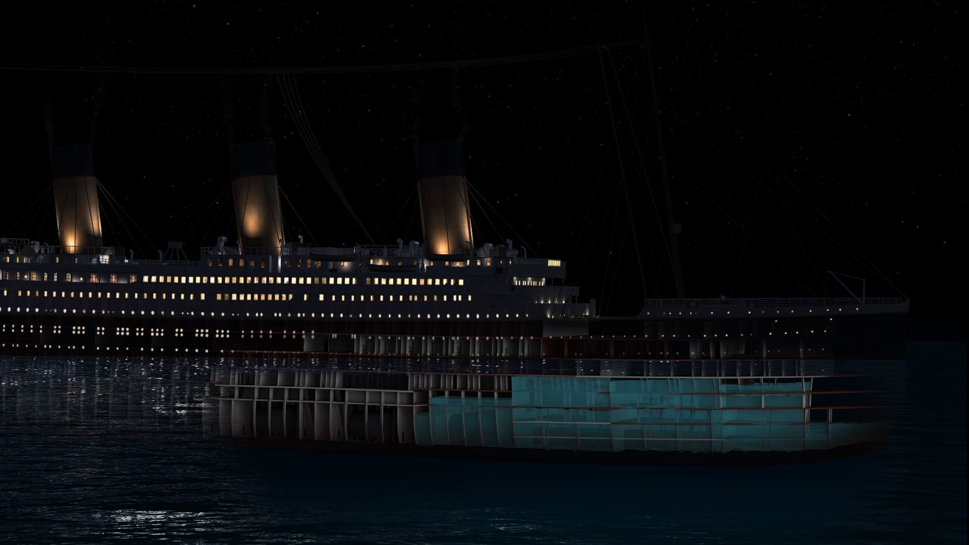 1920x1080 Titanic Sinking CGI - Titanic: 100 Years Video - National Geographic Channel