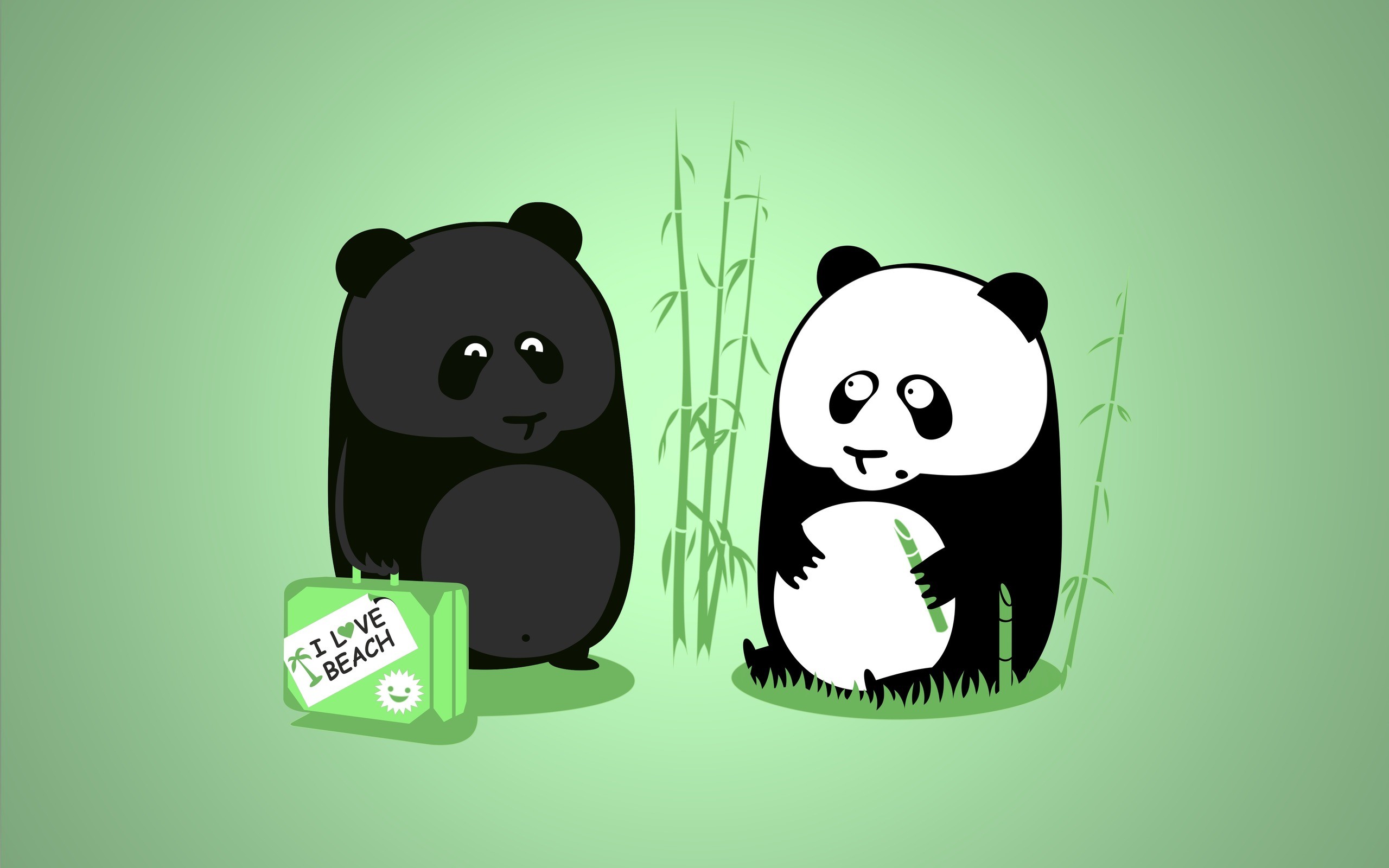 2560x1600 Funny Panda Cartoon Wallpaper With Quote #8079 | Frenzia.com