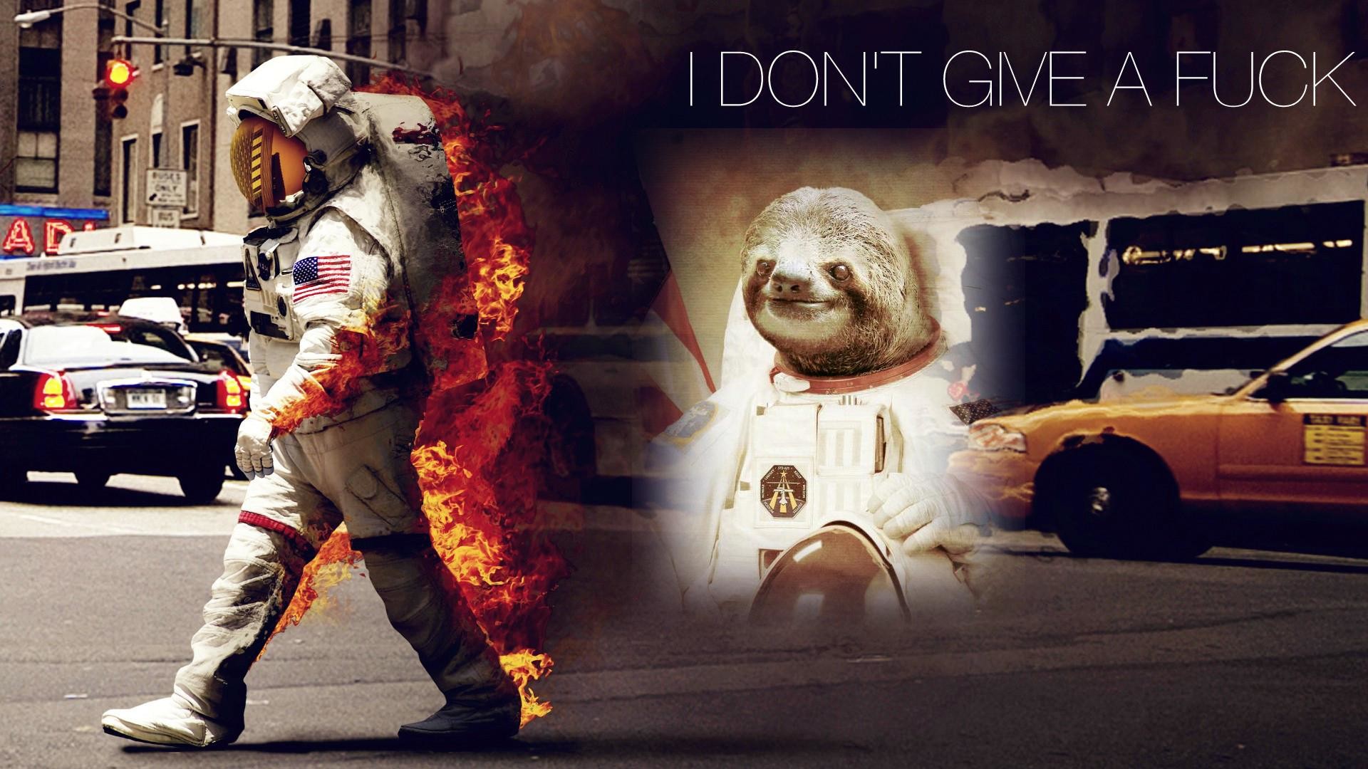 1920x1080 Astronaut Sloth
