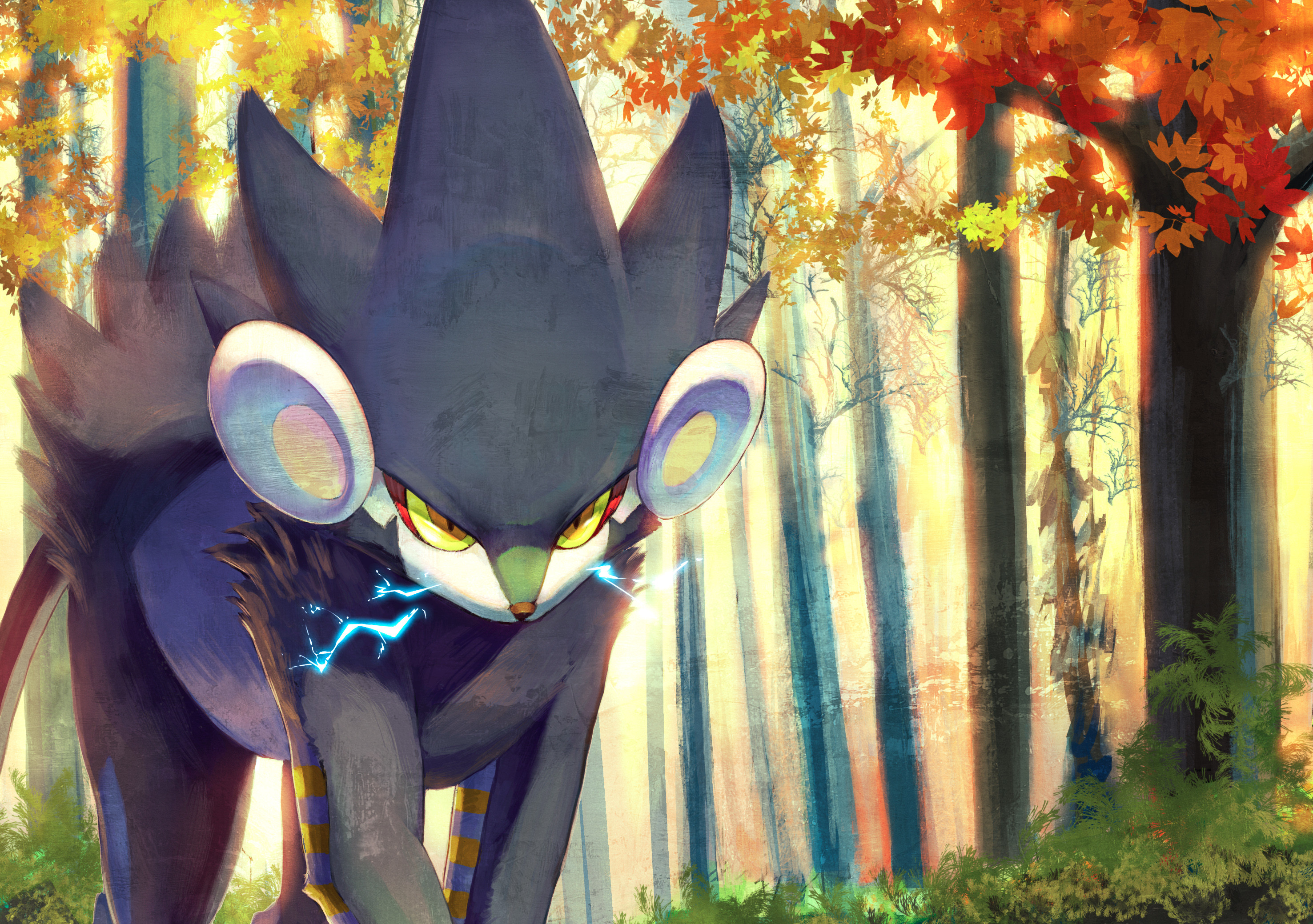 2953x2079 Luxray download Luxray image