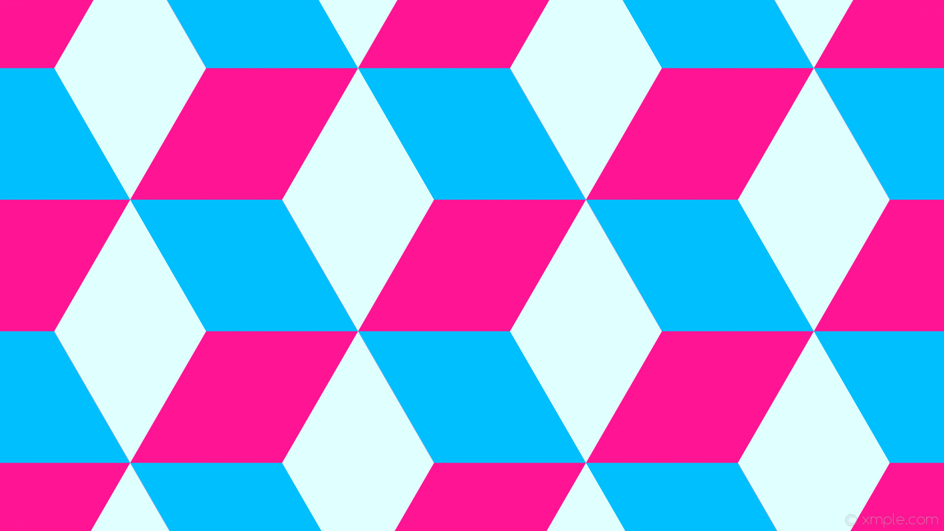 1920x1080 wallpaper pink blue 3d cubes deep pink deep sky blue light cyan #ff1493  #00bfff