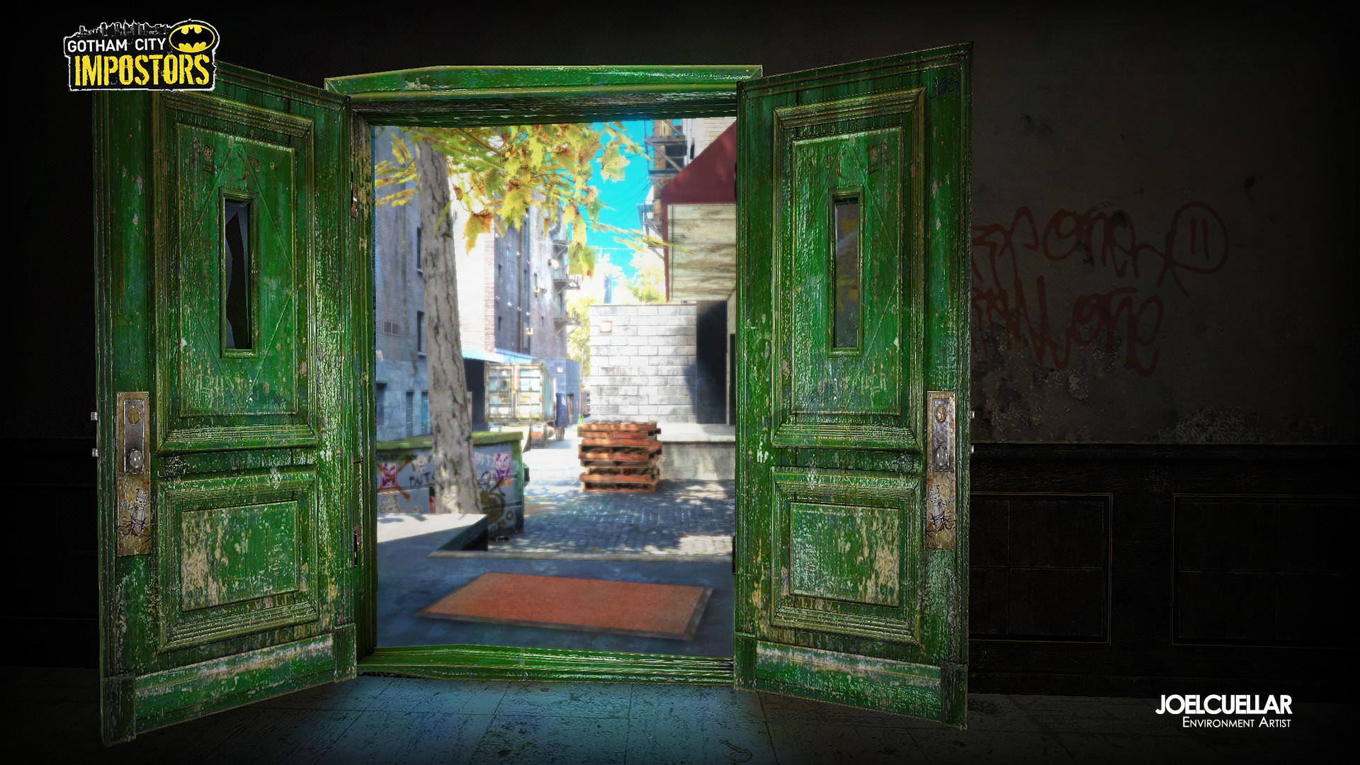 1920x1080 I created green doors for Gotham City Impostors.