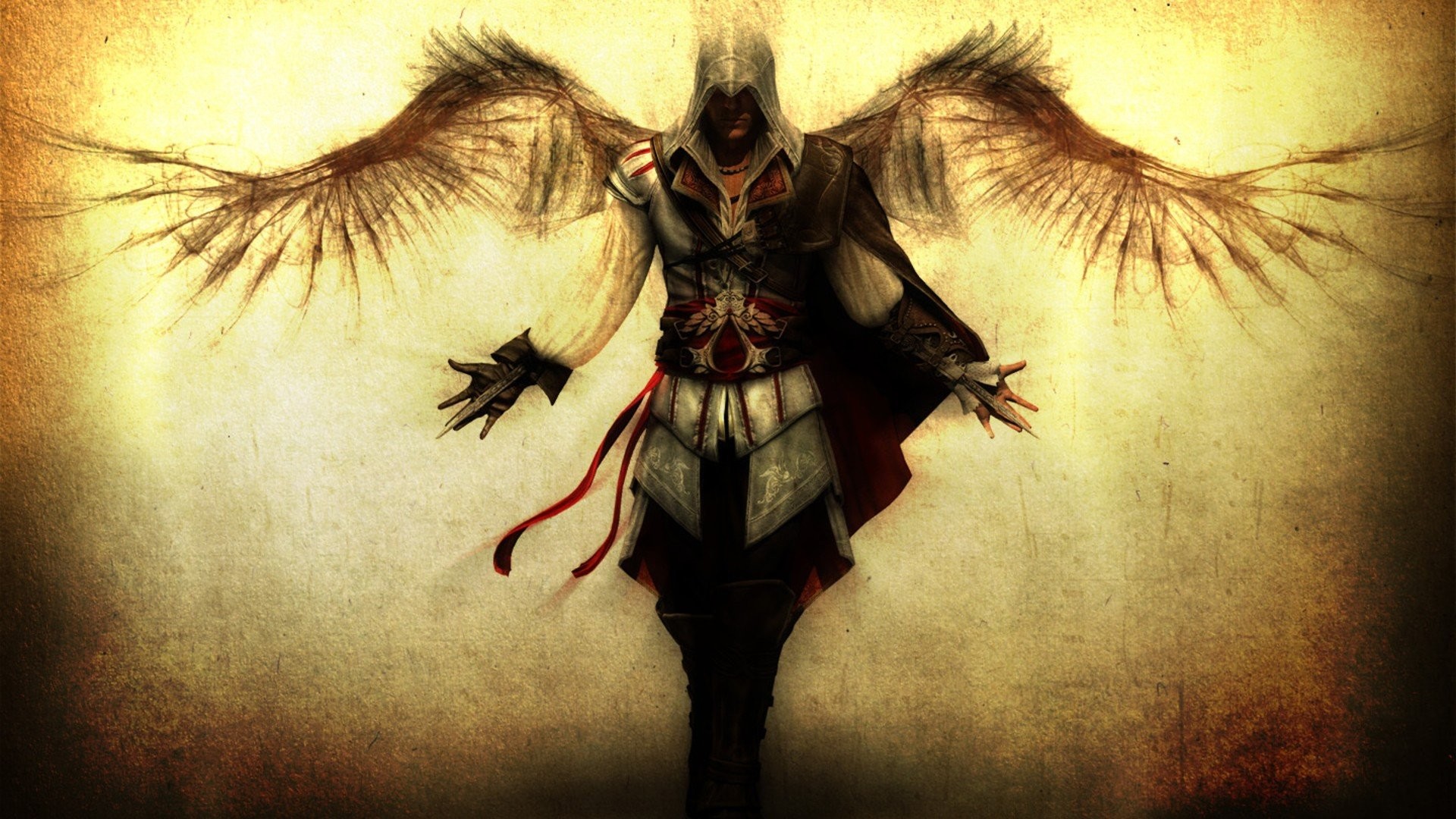1920x1080 Altair Ibn La Ahad Assassins Creed Death Angel Video Games Wings