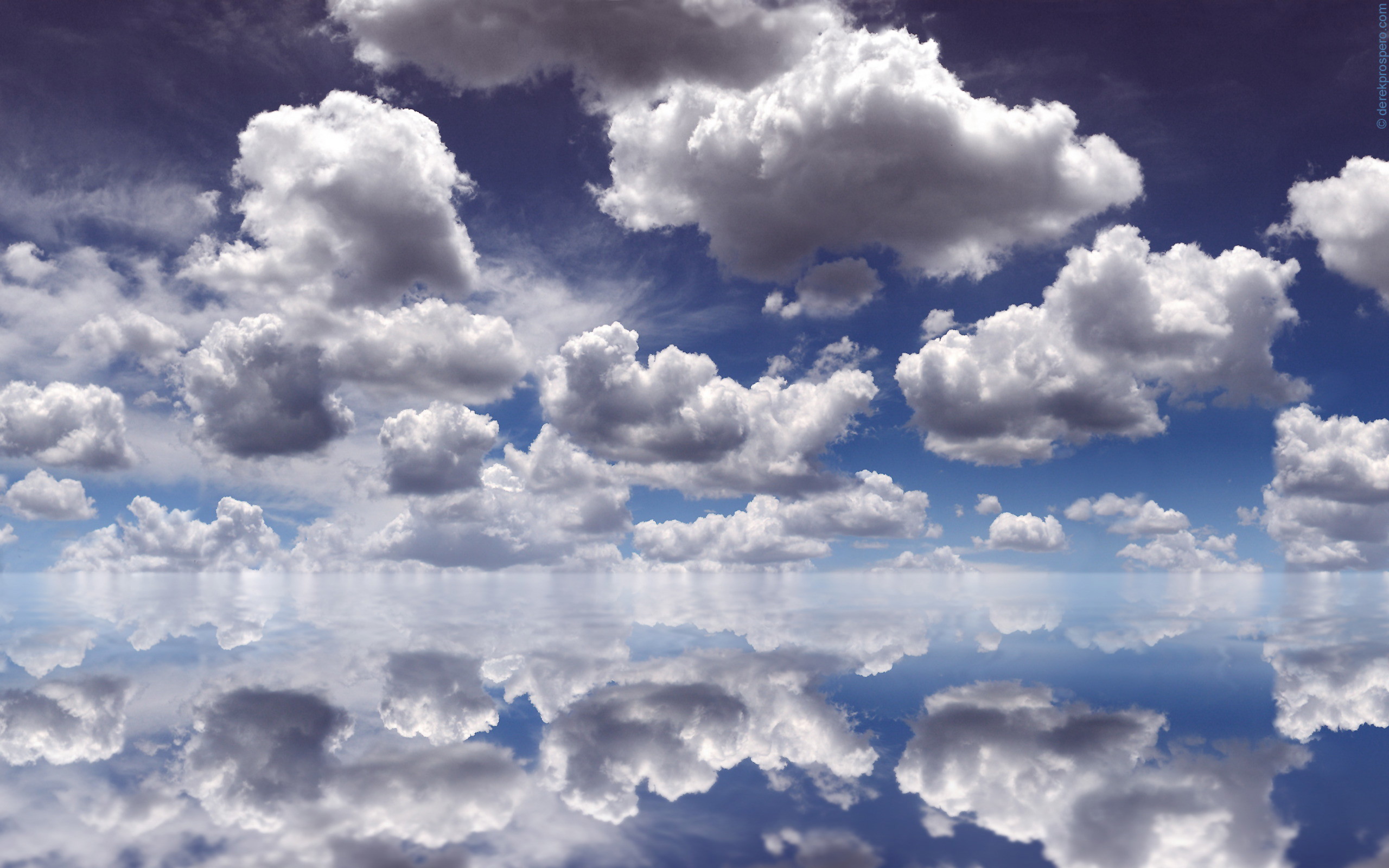 2560x1600 Earth - Cloud Sky Reflection Blue Lake Wallpaper