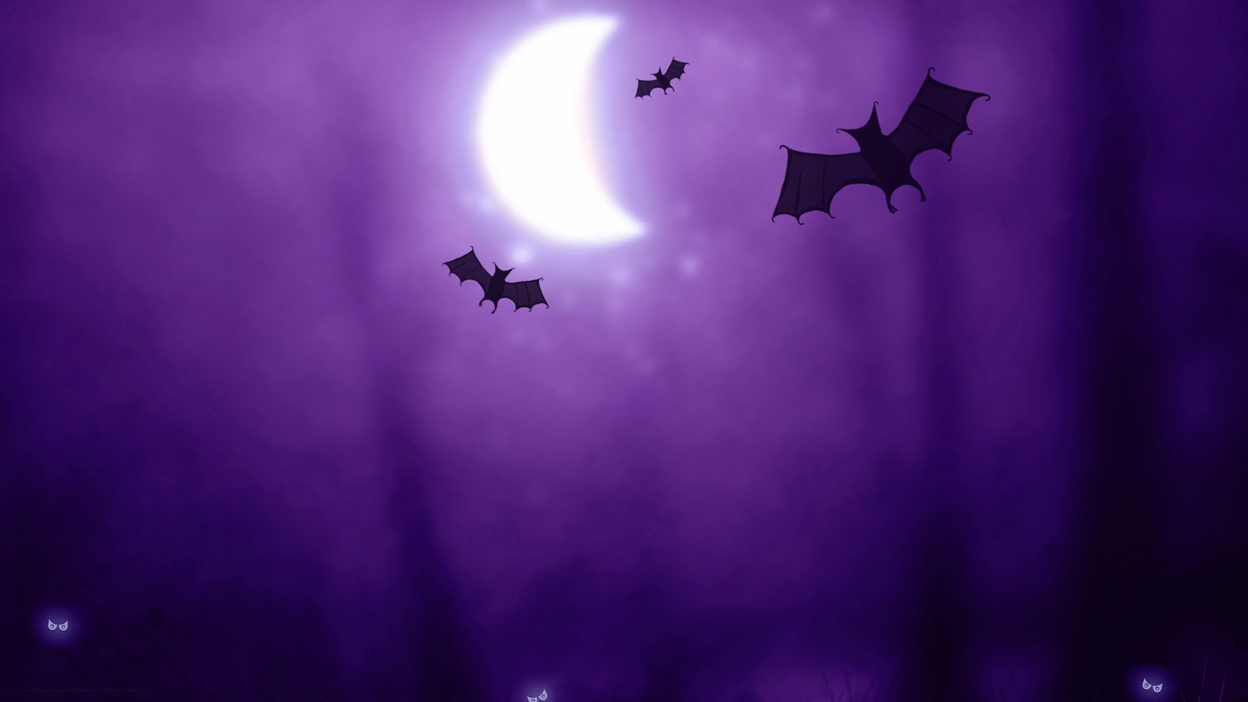 2560x1440 Halloween Bat Wallpaper Purple halloween night wallpaper walldevil.