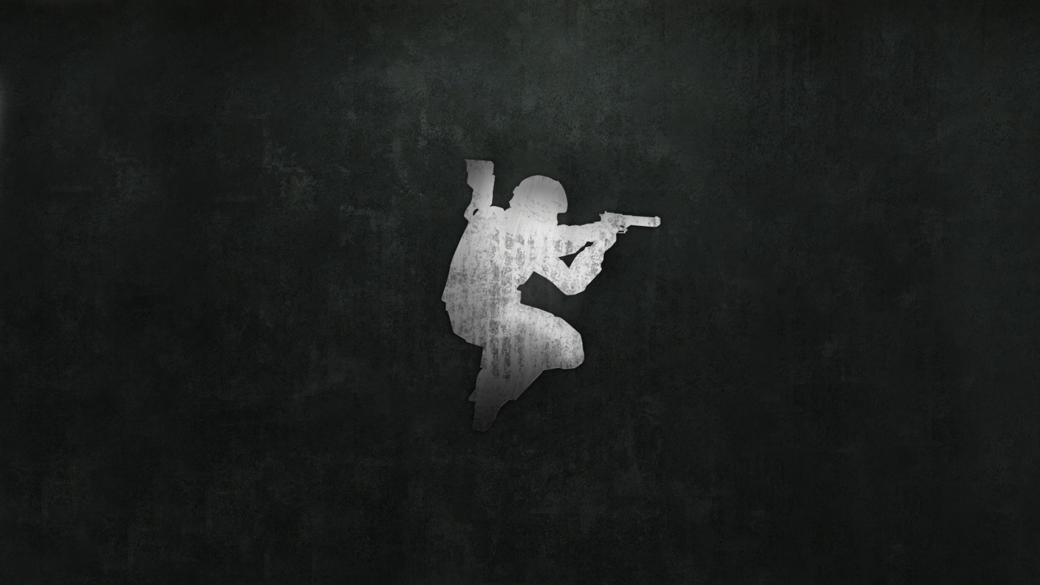 2048x1152  Wallpaper counter-strike, picture, background, pistol, soldier