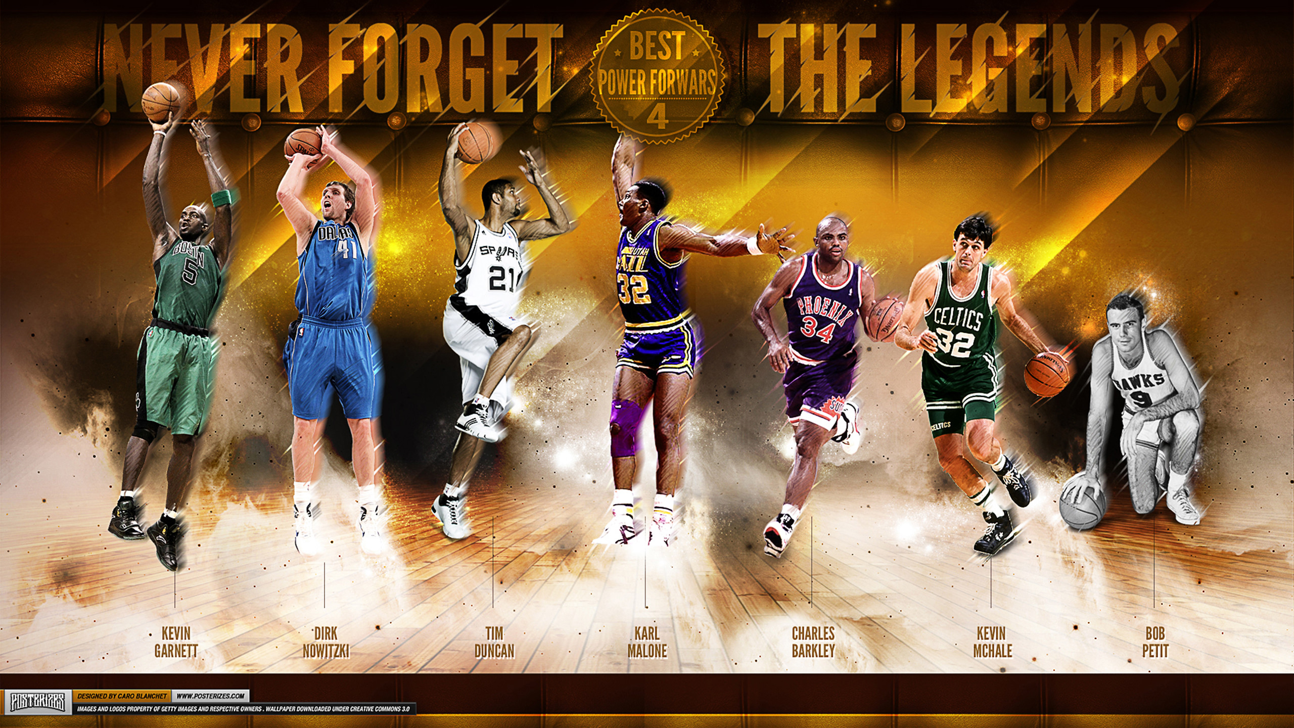 2560x1440 Greatest NBA Power Forwards of All Time Wallpaper | Posterizes | NBA .