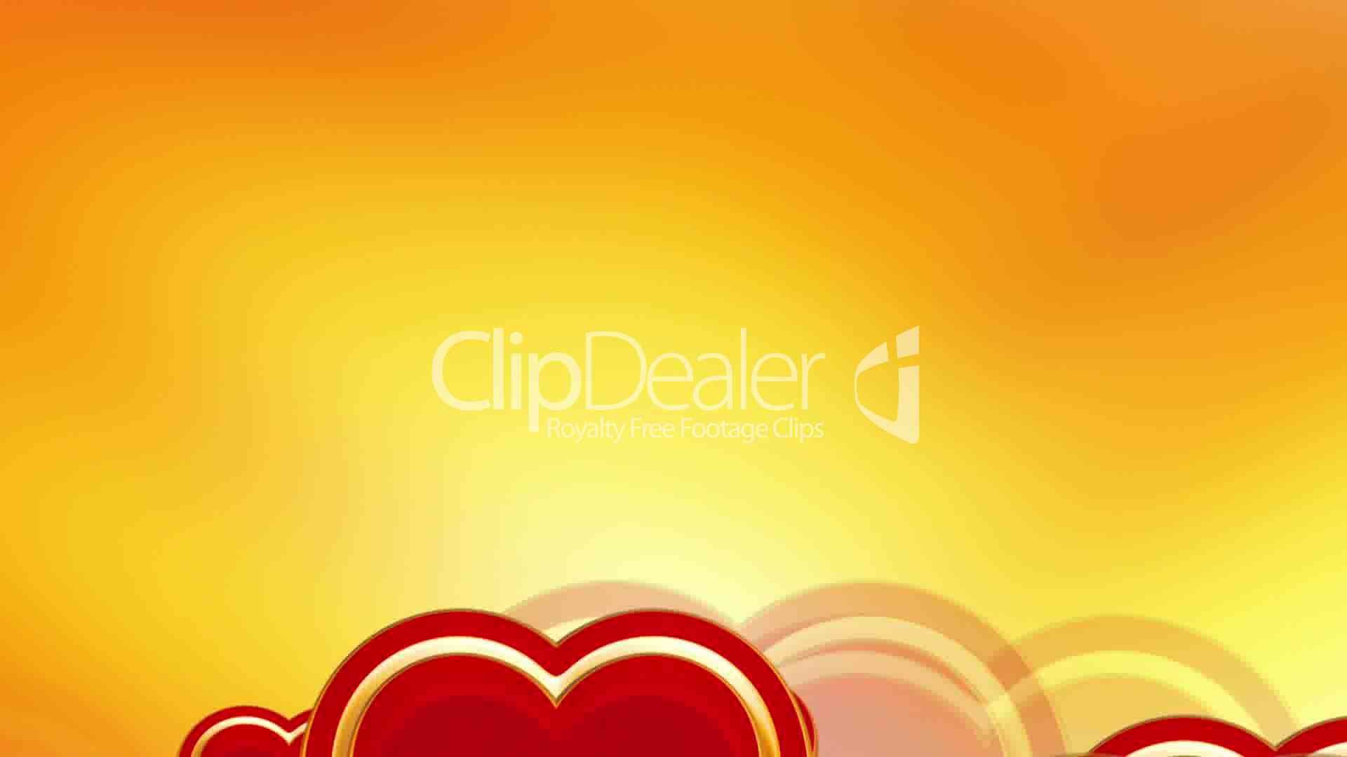 1920x1080 Clips. Flying red love hearts background ...