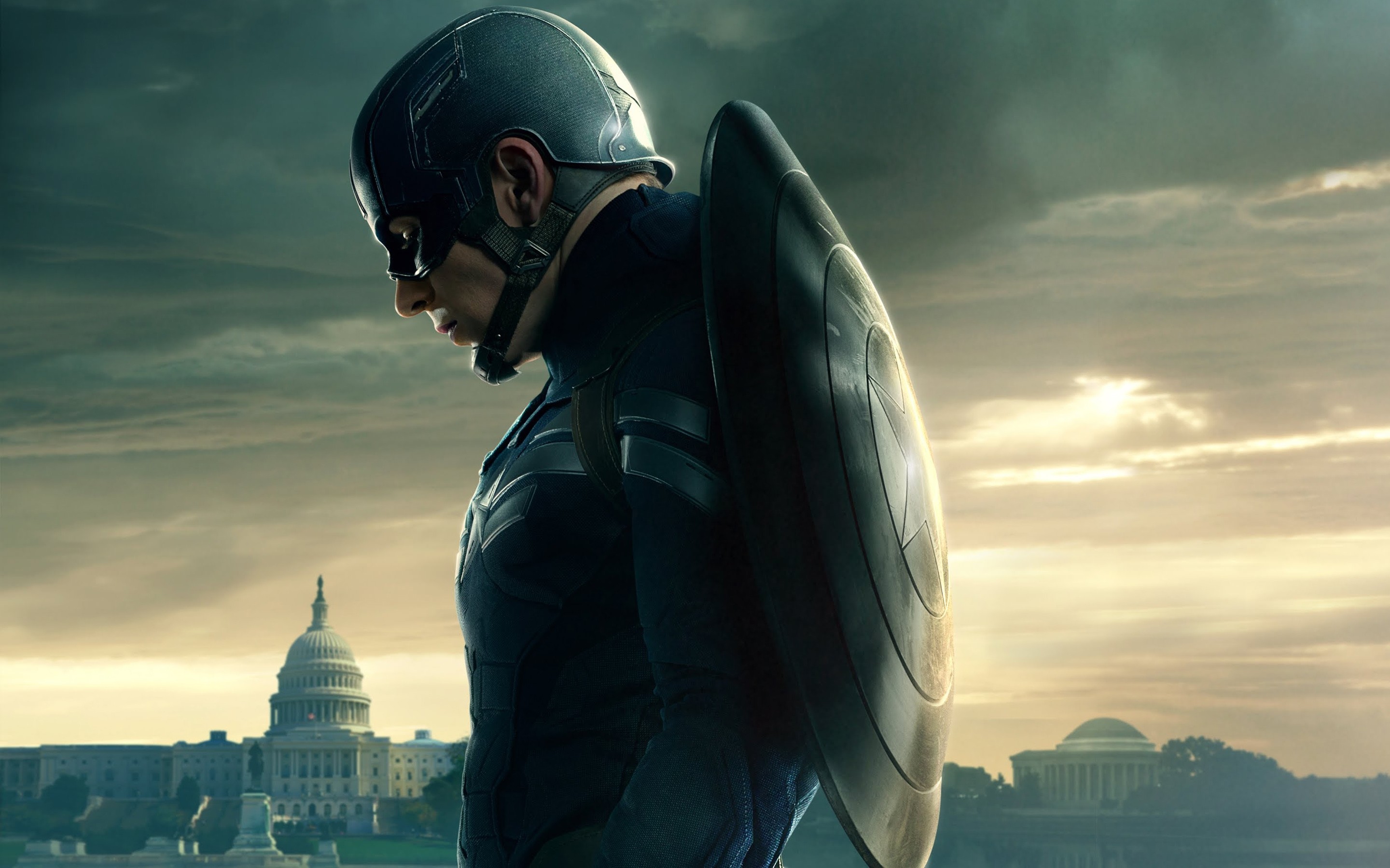2880x1800 Captain America Shield Wallpaper HD