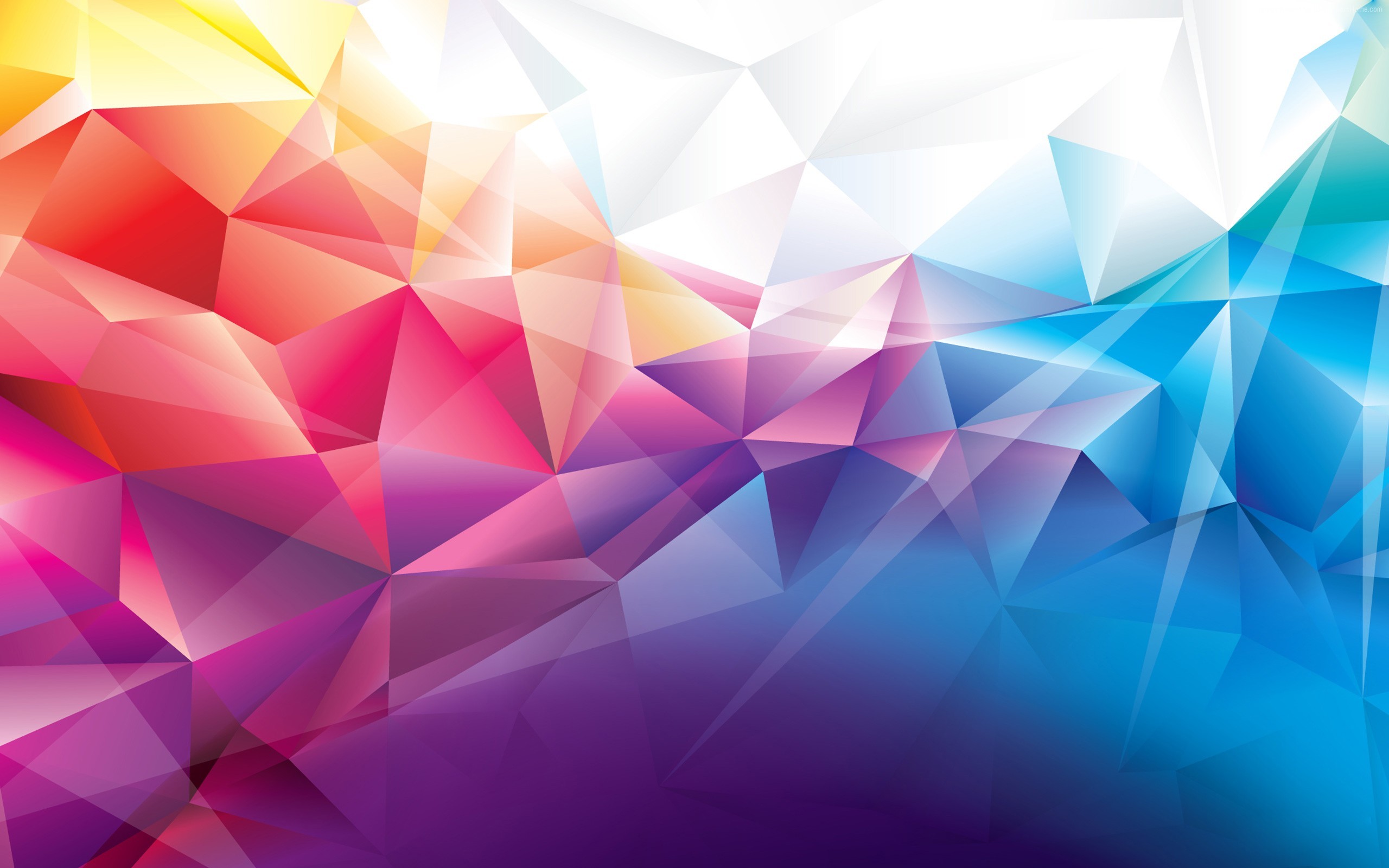 2560x1600 Colorful Polygons