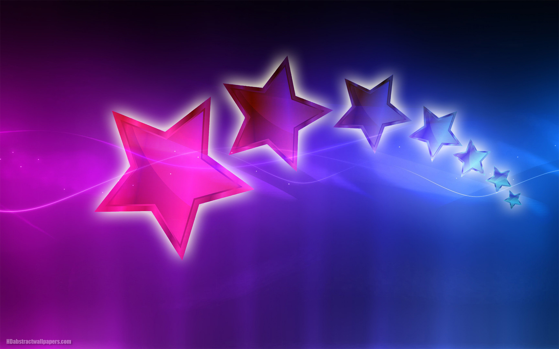 1920x1200 Abstract wallpaper with stars and the colors pink, purple, blue and black.