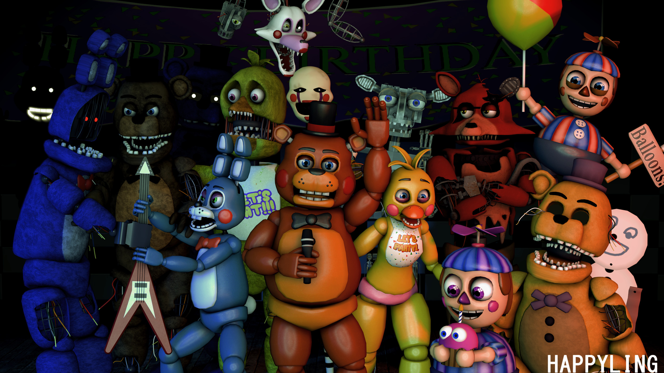 2560x1440 Five Nights at Freddy's images sfm fnaf five nights at freddy s 2 by  happyling d97yydn HD wallpaper and background photos