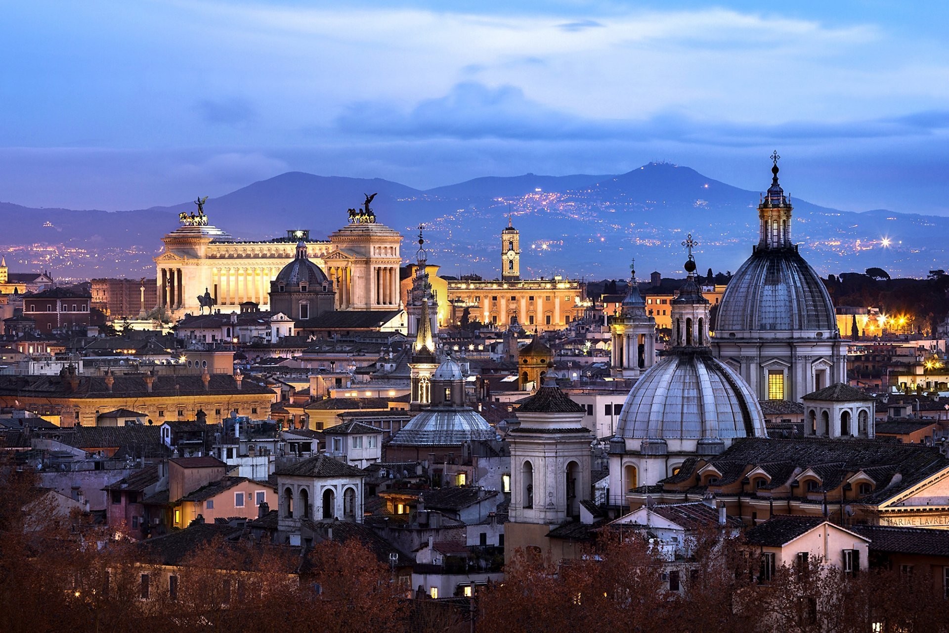 1920x1280 rome italy vatican rome italy vatican city architecture town panorama night  sky house buildings lights