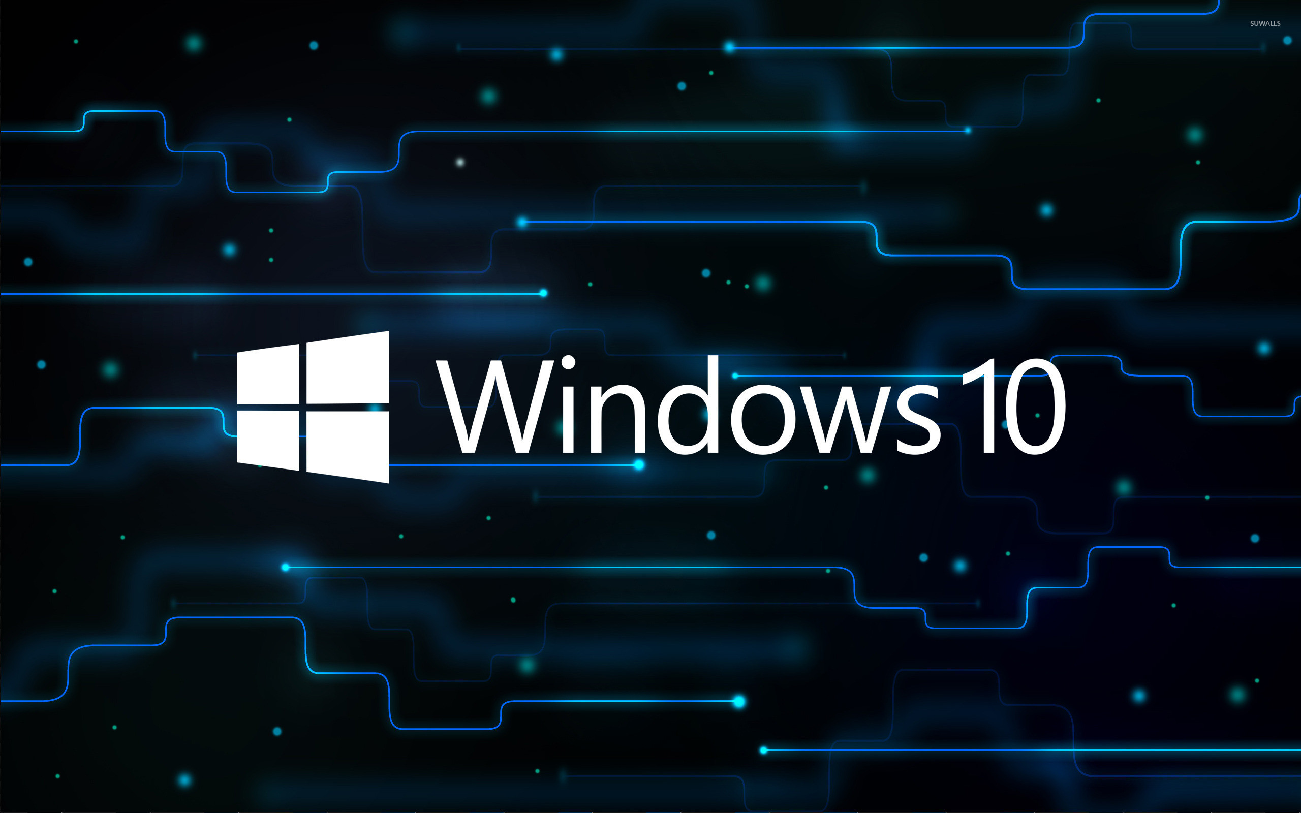 2560x1600 Windows 10 white text logo on a network wallpaper  jpg