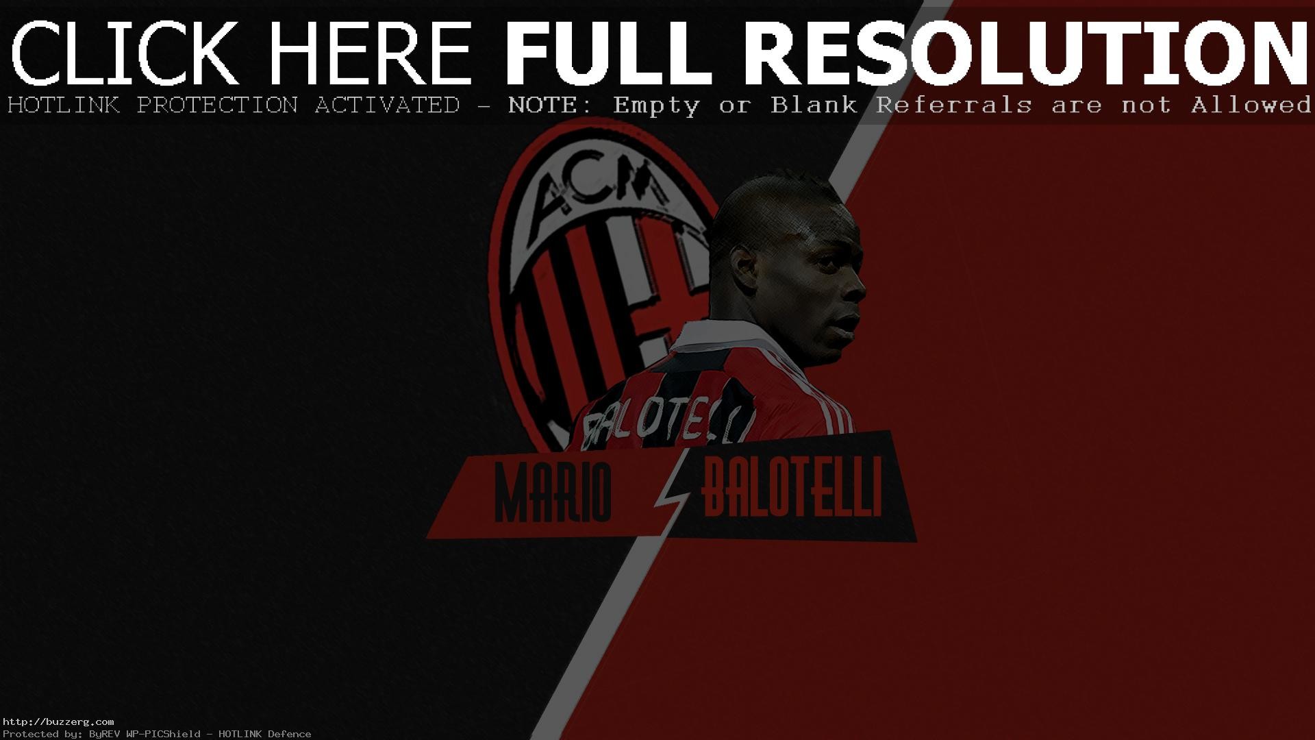 1920x1080 Mario Balotelli Ac Milan (id: 96384)