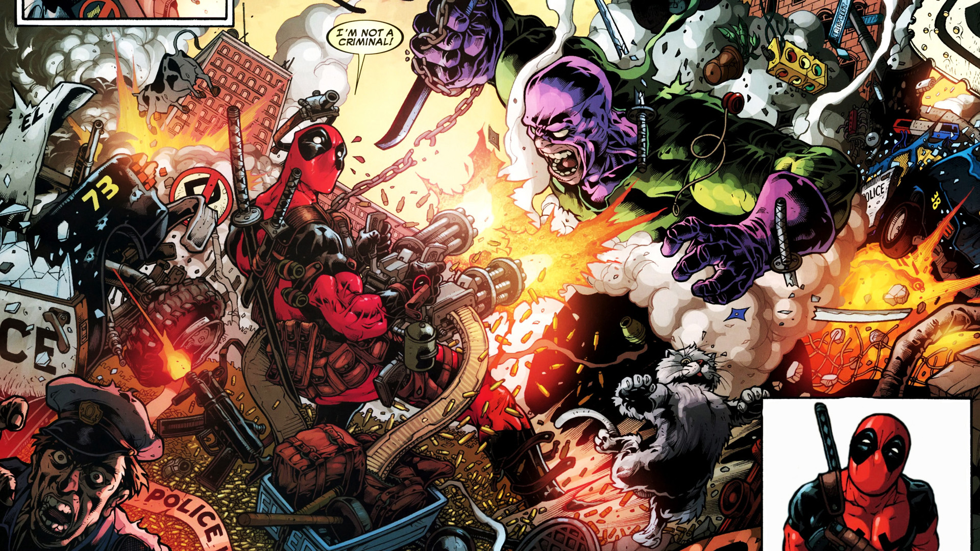1920x1080 ... Deadpool Wade Winston Wilson anti-hero Marvel Comics mercenary .
