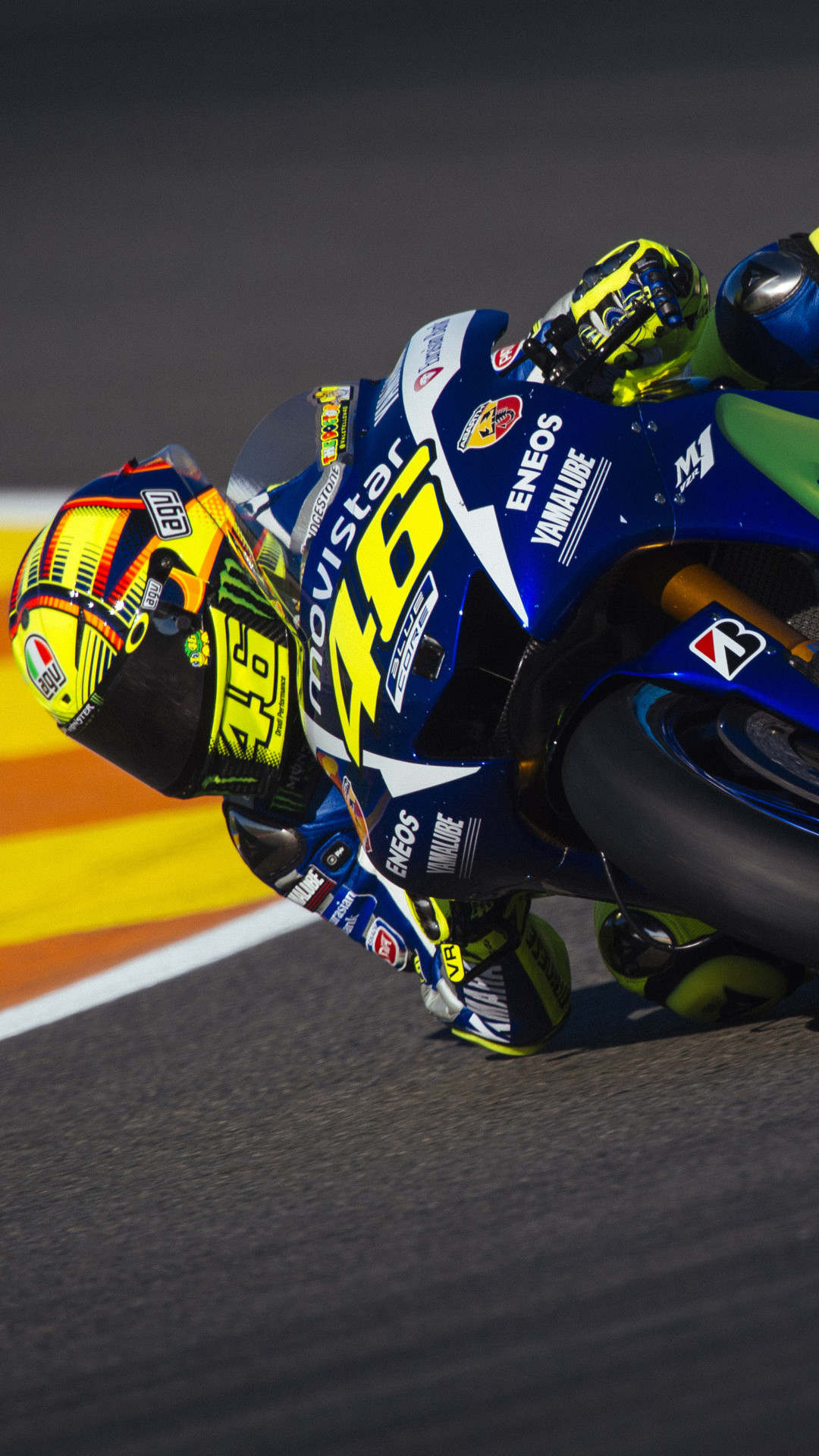 1080x1920 Valentino Rossi VR46 Yamaha Blue Yellow Android Wallpaper › Android  Wallpaper