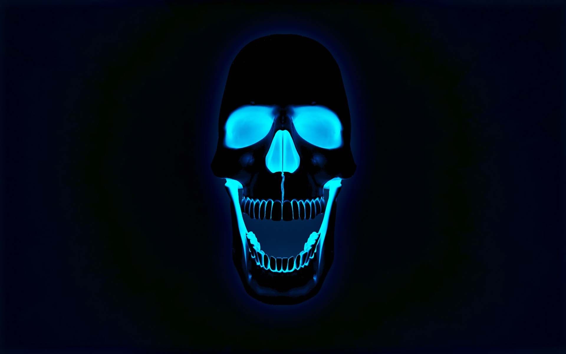 1920x1200 The Neon Skull | HD 3D and Abstract Wallpaper Free Download ...