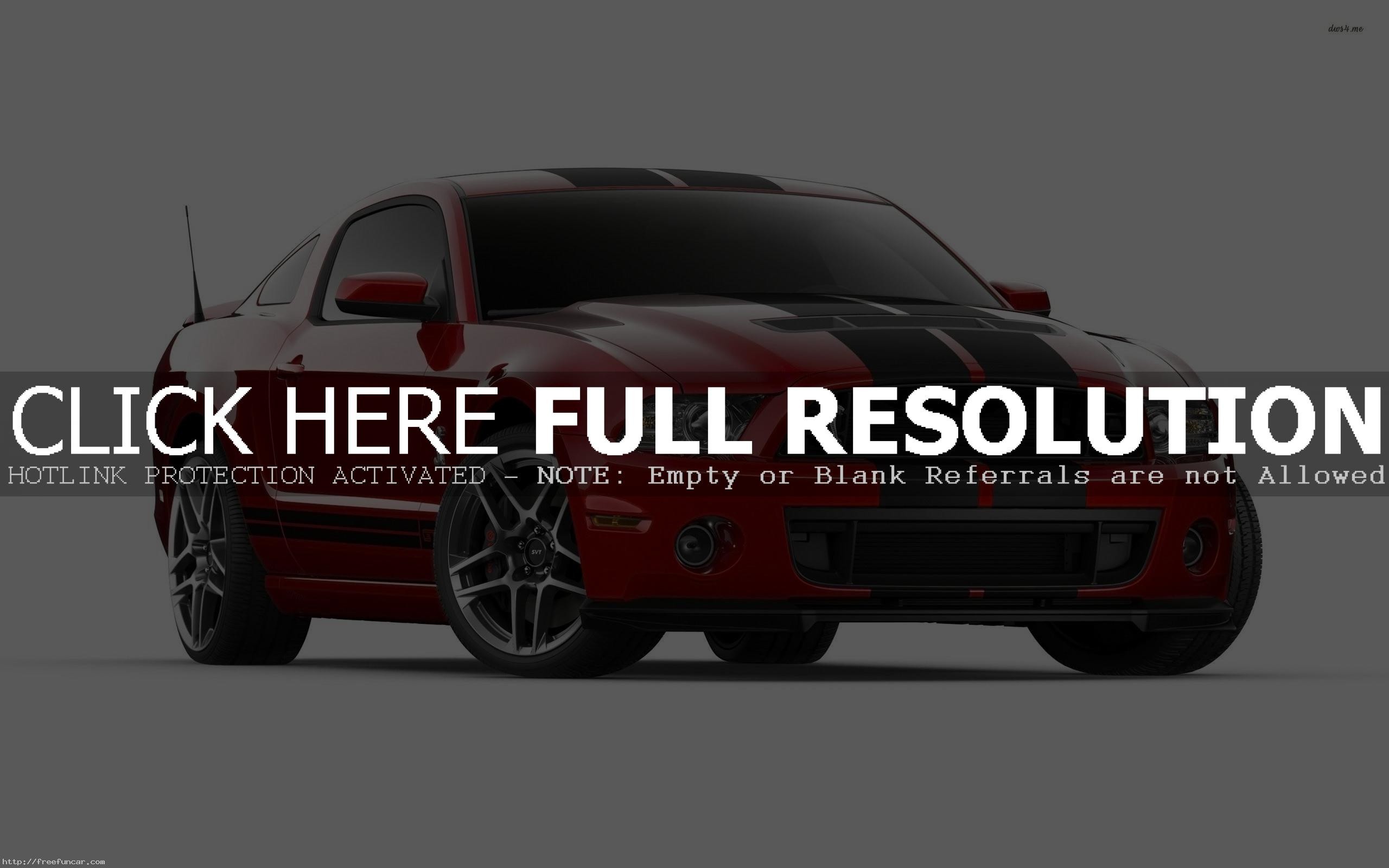 2560x1600 RED FORD MUSTANG SHELBY GT500 BLACK STRIPES WIDESCREEN WALLPAPER