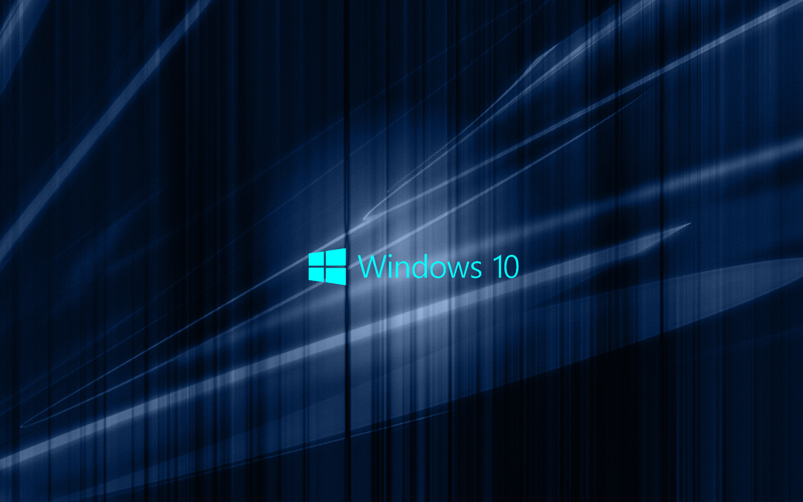 2560x1600 Windows 10 Wallpaper with Blue Abstract Waves | HD Wallpapers for Free