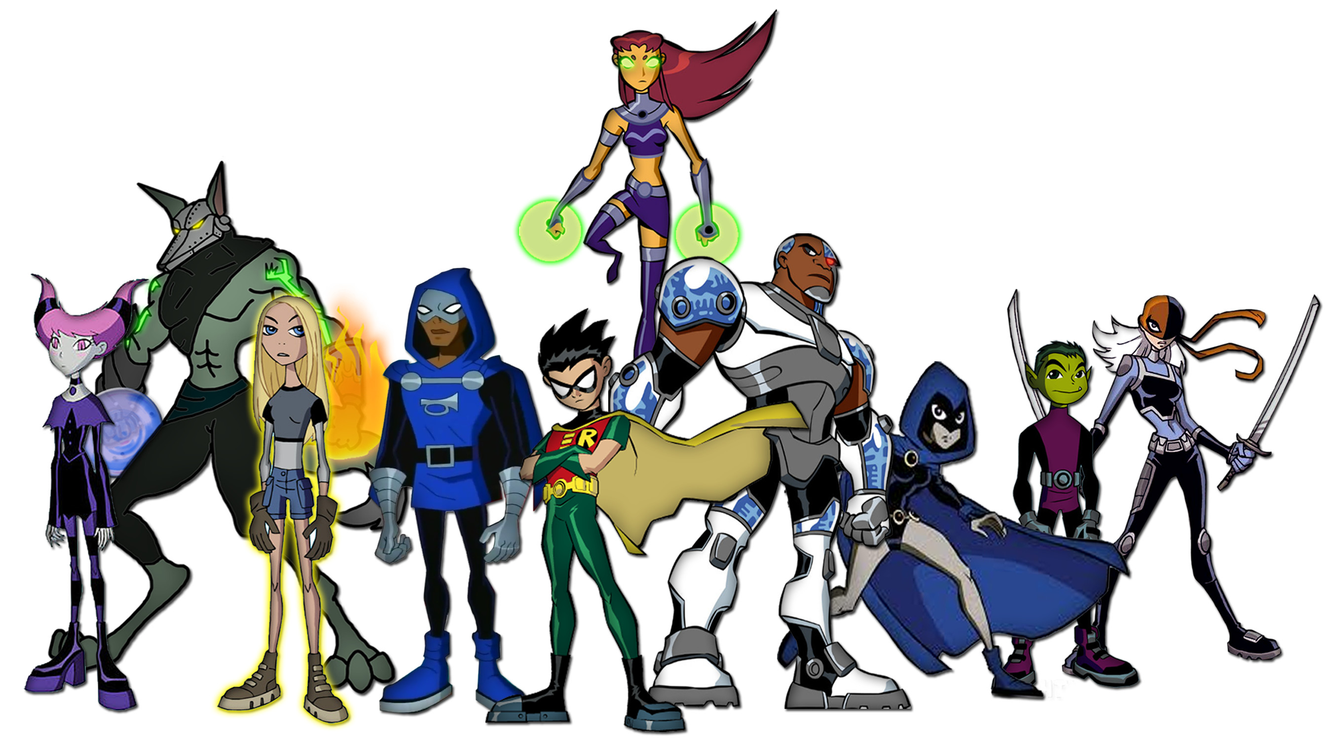 2700x1500 ... Raven Robin Starfire Teen Titans Â· HD Wallpaper | Background ID:538959