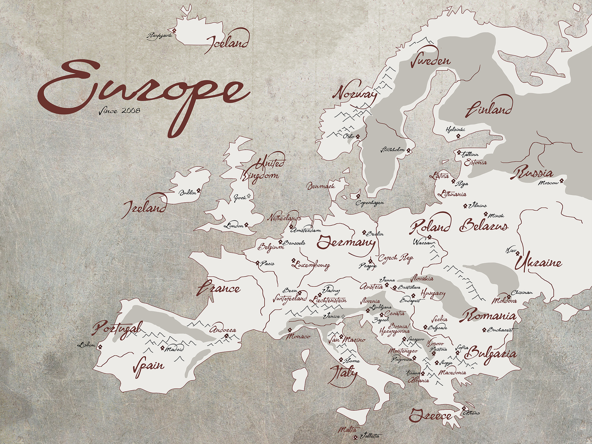 1920x1440 Map - Europe