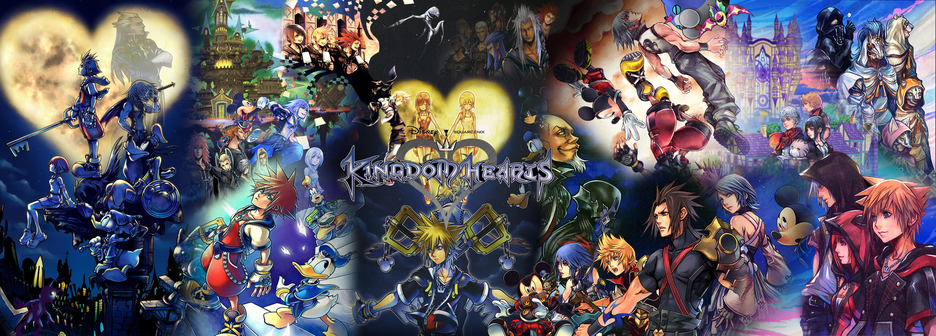 3000x1080 ... Kingdom Hearts Saga Banner/Wallpaper by The-Dark-Mamba-995