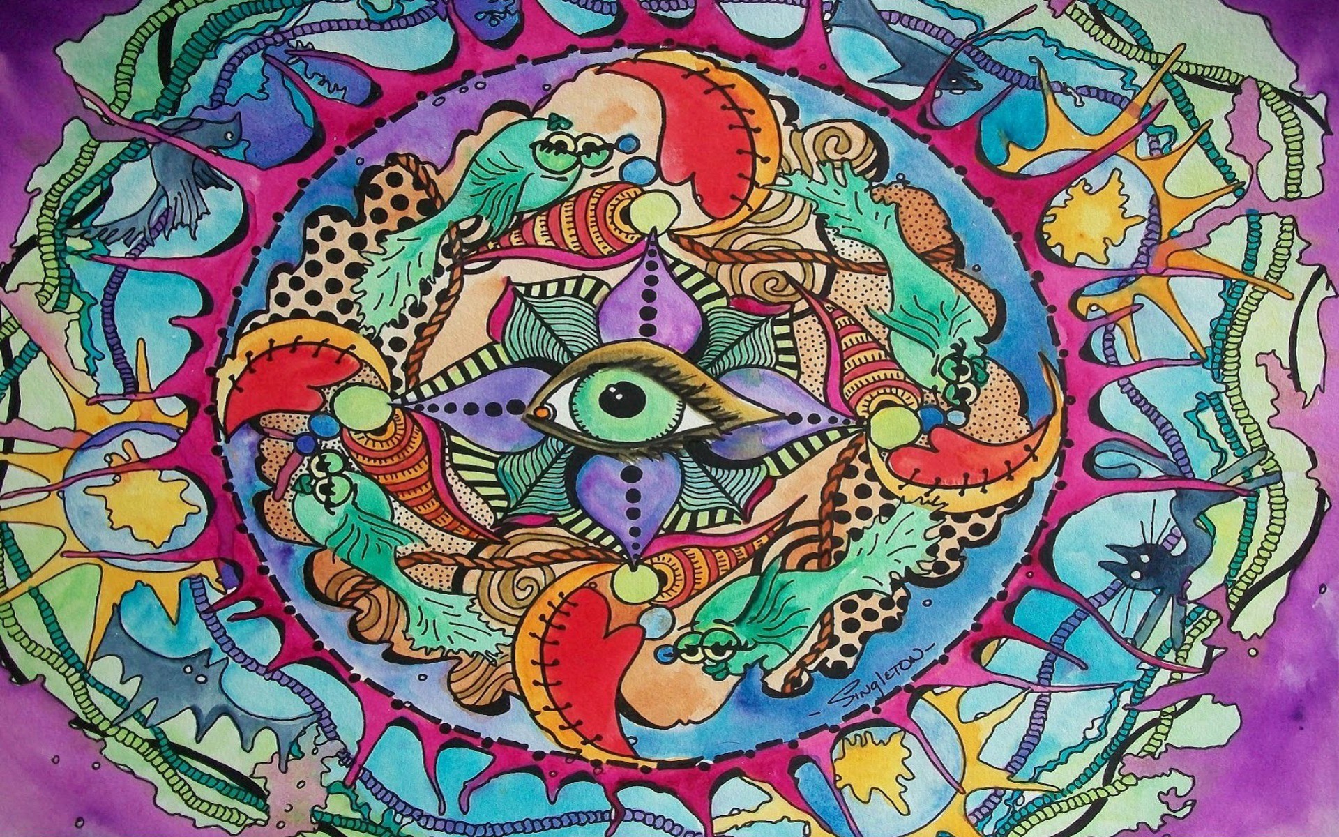 1920x1200 The Eye Knows All Psychedelic wallpapers and stock photos
