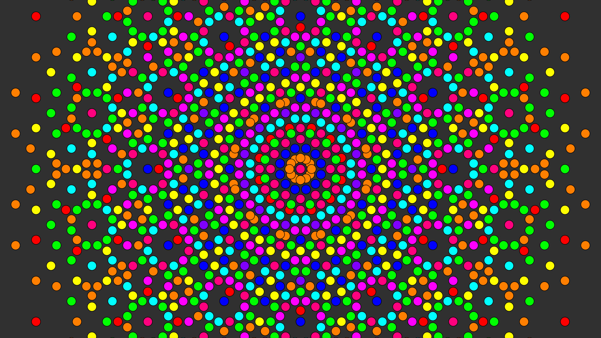 1920x1080 psychedelic, Colorful, Circle, Artwork, Abstract, Symmetry .