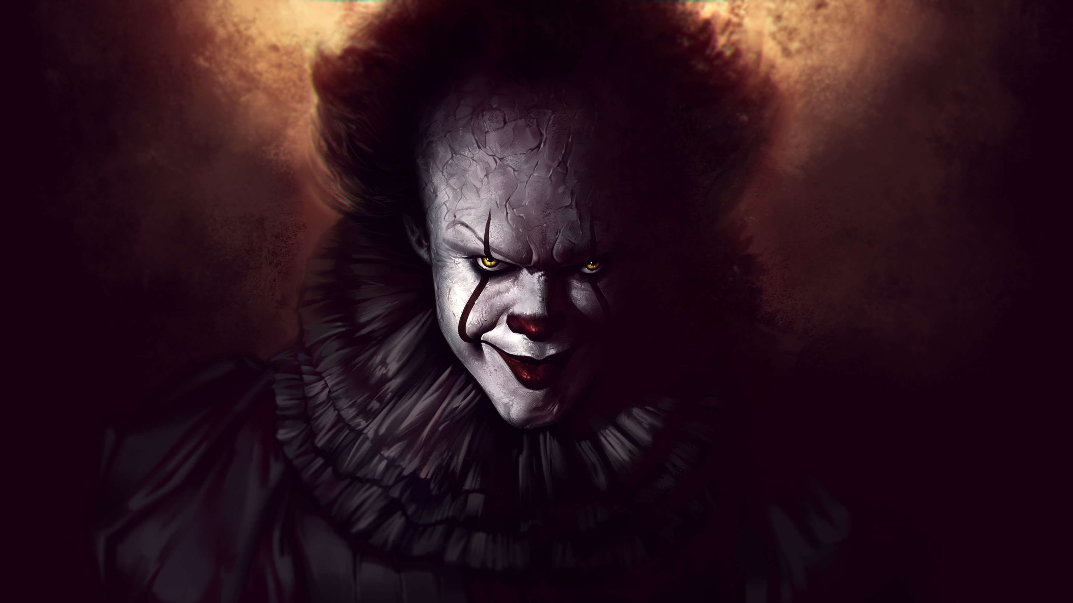3556x2000 Pennywise The Clown Fanart