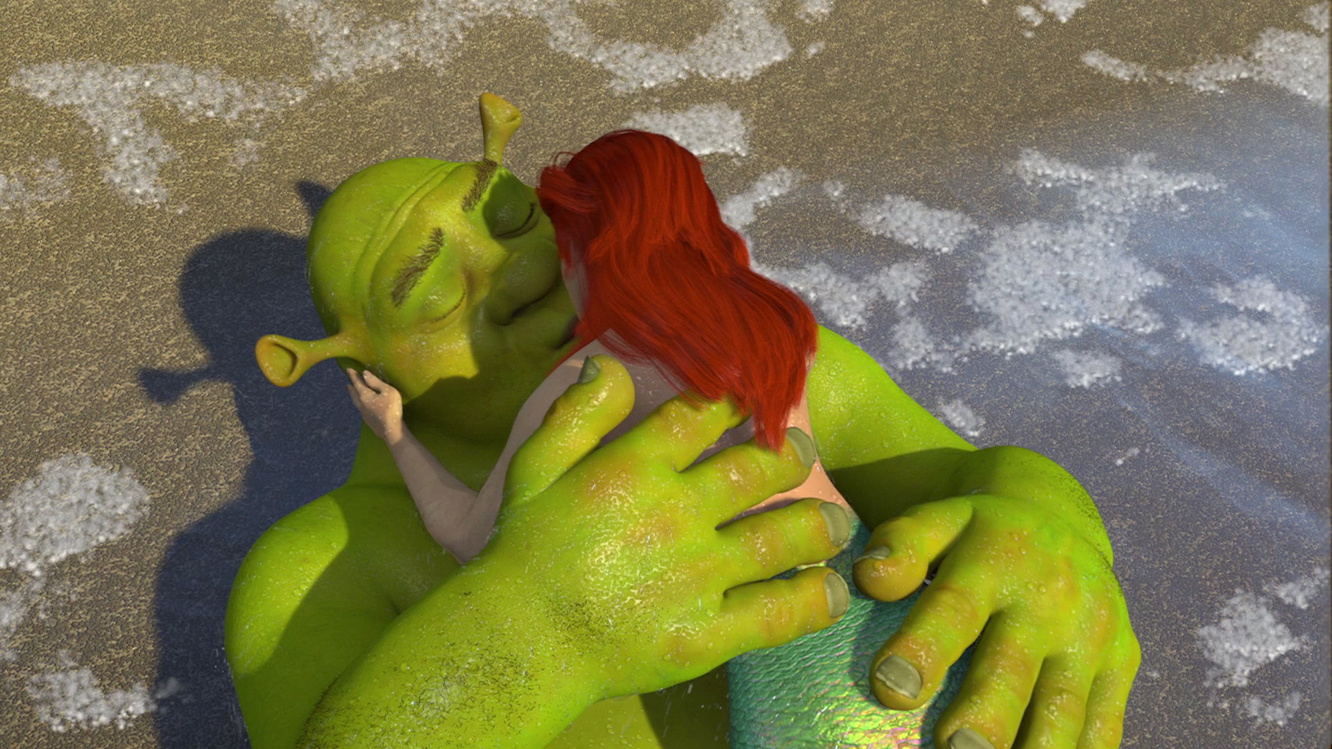 1920x1080 Image - Shrek kissed Ariel 3.jpg Dreamworks Animation Wiki FANDOM...
