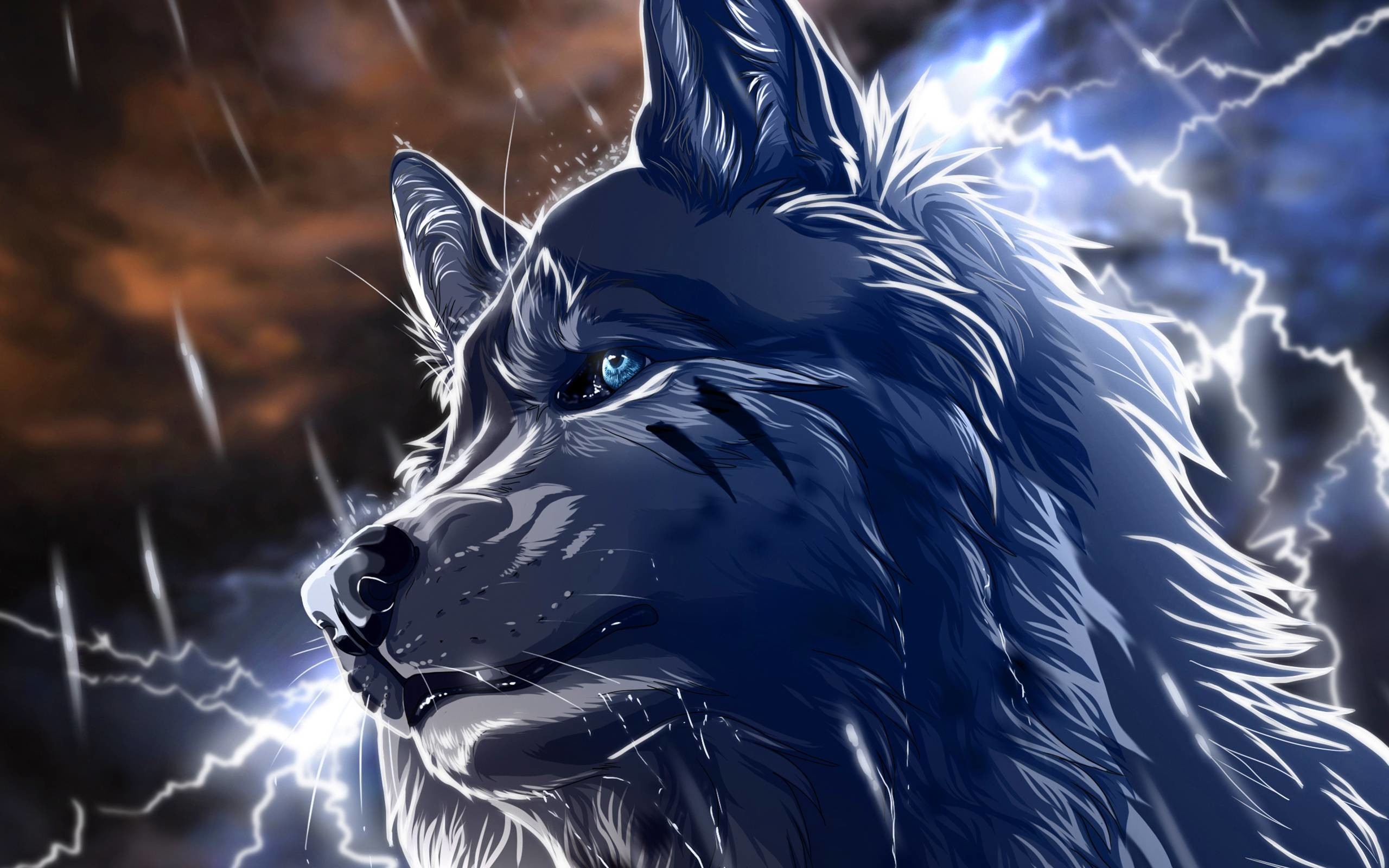 ArtStation  The Blue Wolf