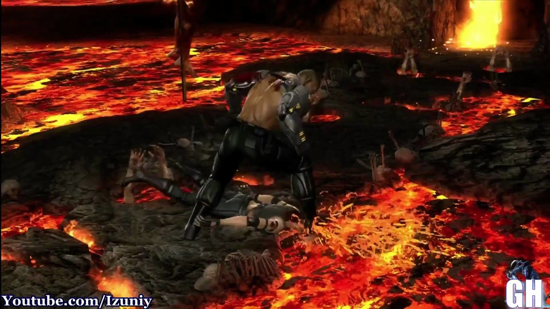 1920x1080 Mortal Kombat 9 Scorpion's Lair / Hell Fatality "Stage Fatality" - YouTube