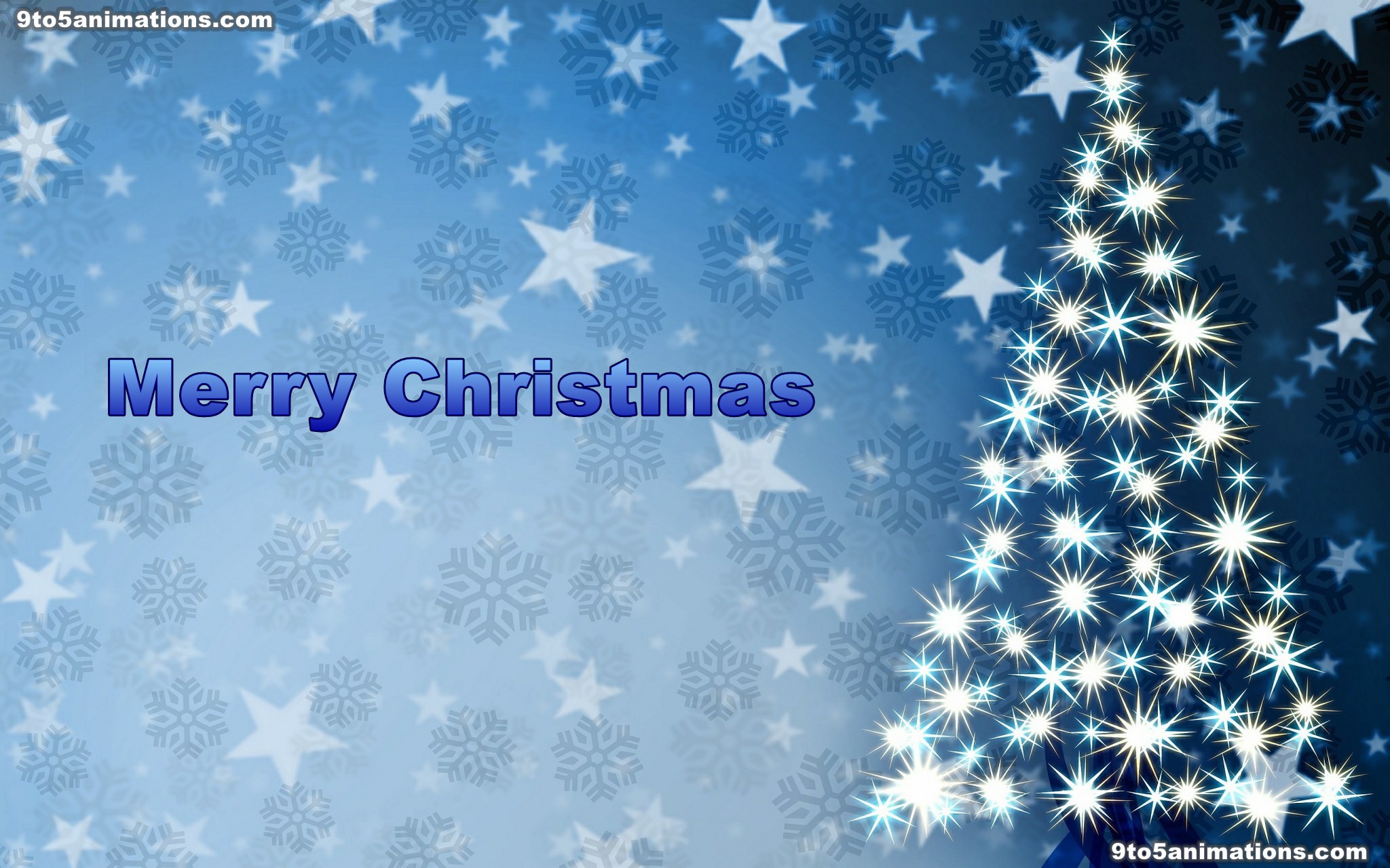 2048x1280 HD merry Christmas blue backgrounds widescreen desktop wallpaper