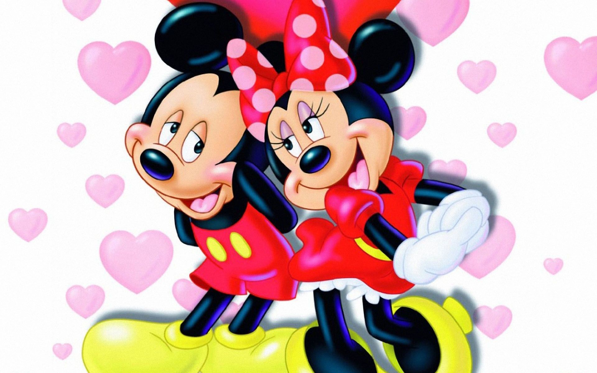 1920x1200 valentines Mickey Mouse pic