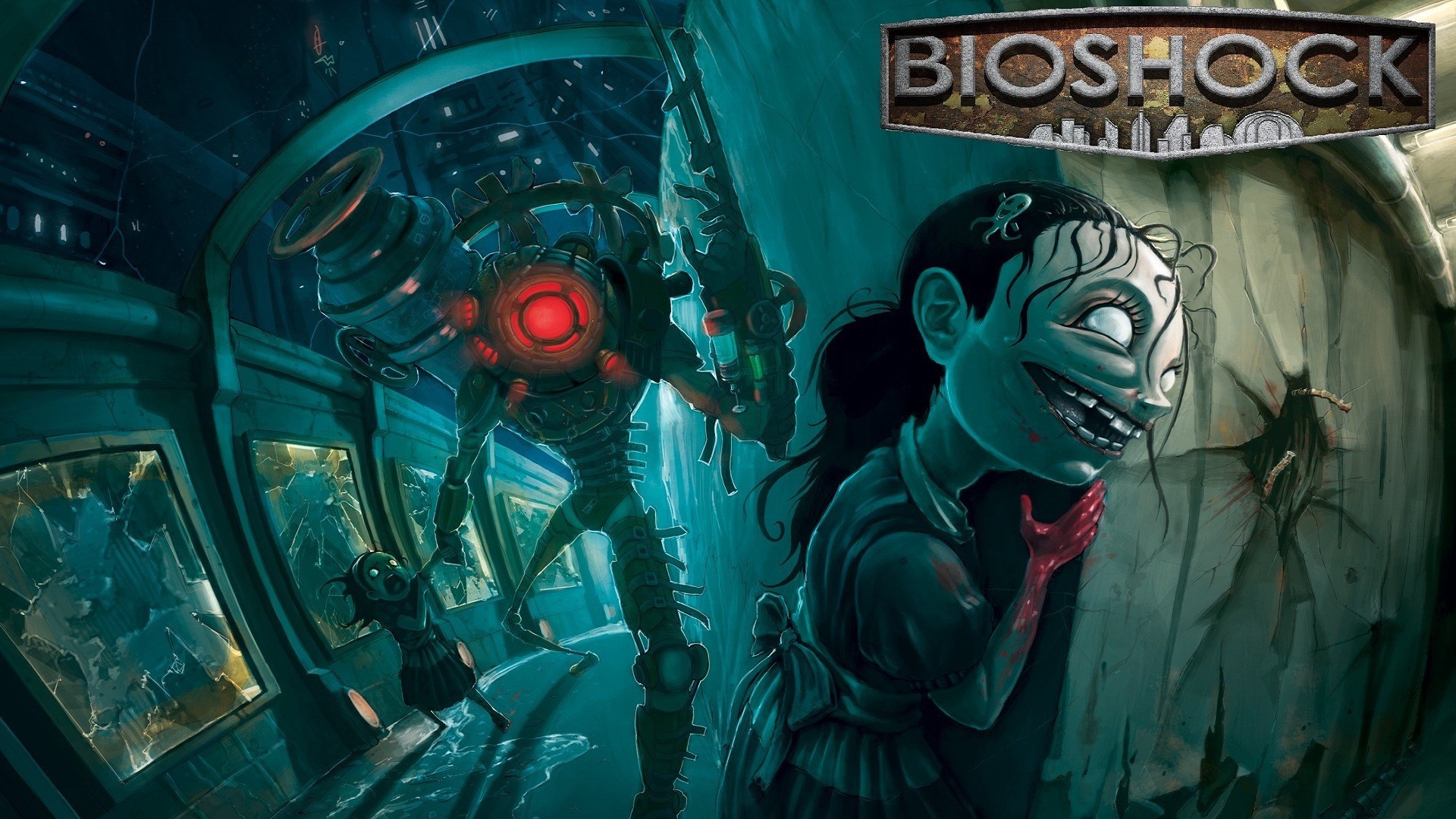 1920x1080 ... Bioshock - Big Daddy/Little Sister | Video games | Pinterest . ...