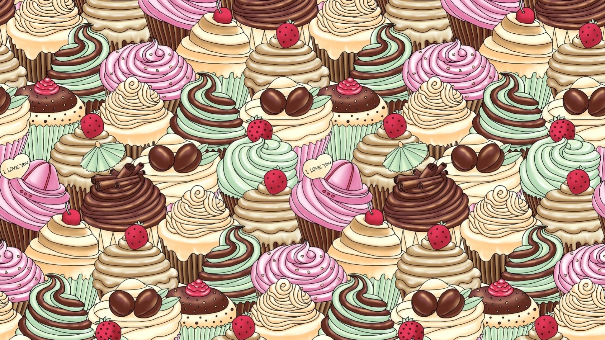 2048x1152 Cute Cupcake Wallpapers 2048Ã1152