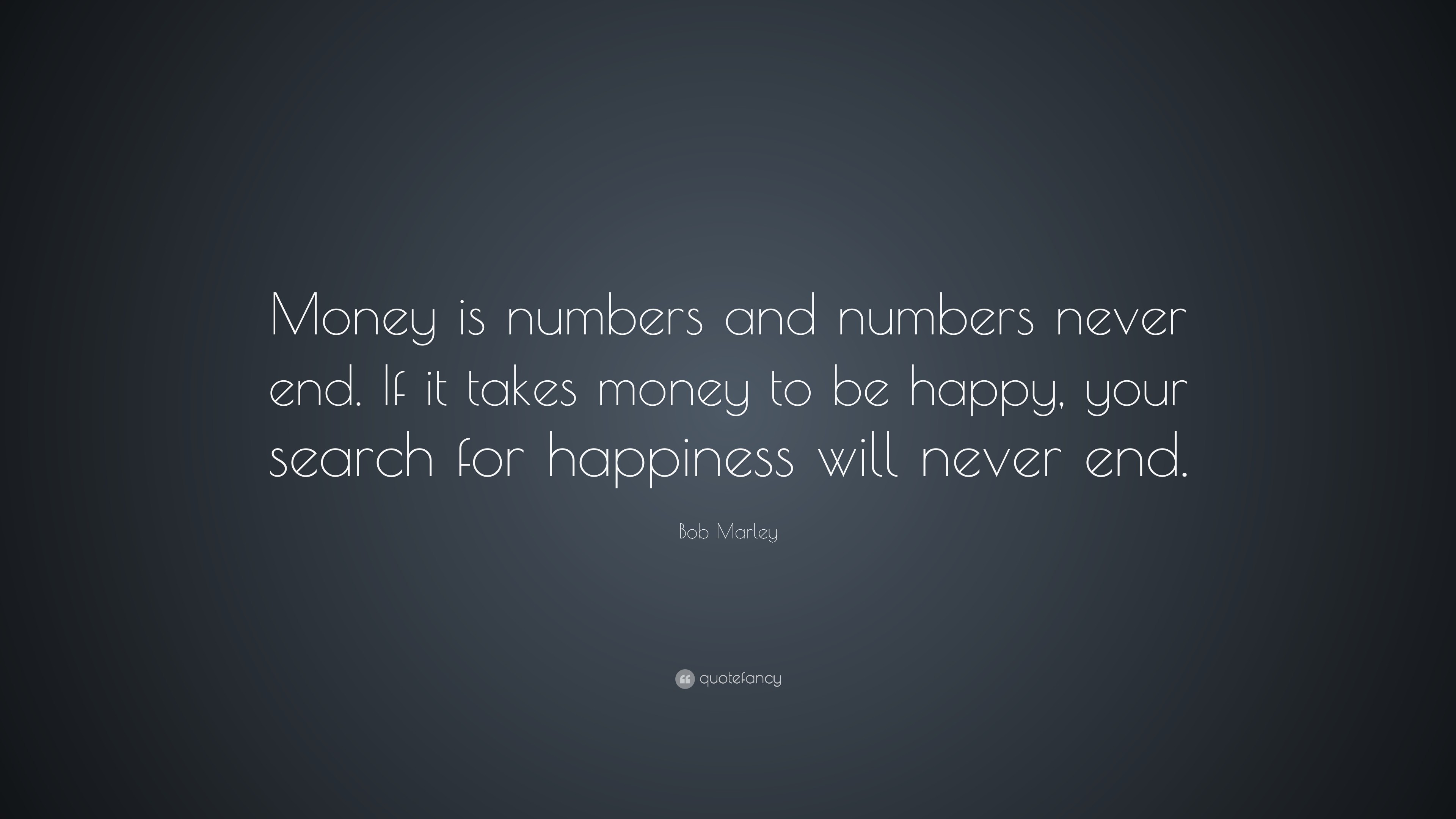 3840x2160 Bob marley quote money is numbers and numbers never end if it bob marley  quote money