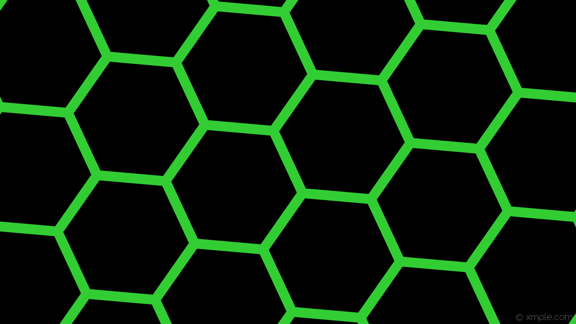 1920x1080 wallpaper green black honeycomb hexagon beehive lime green #000000 #32cd32  diagonal 25Â° 33px
