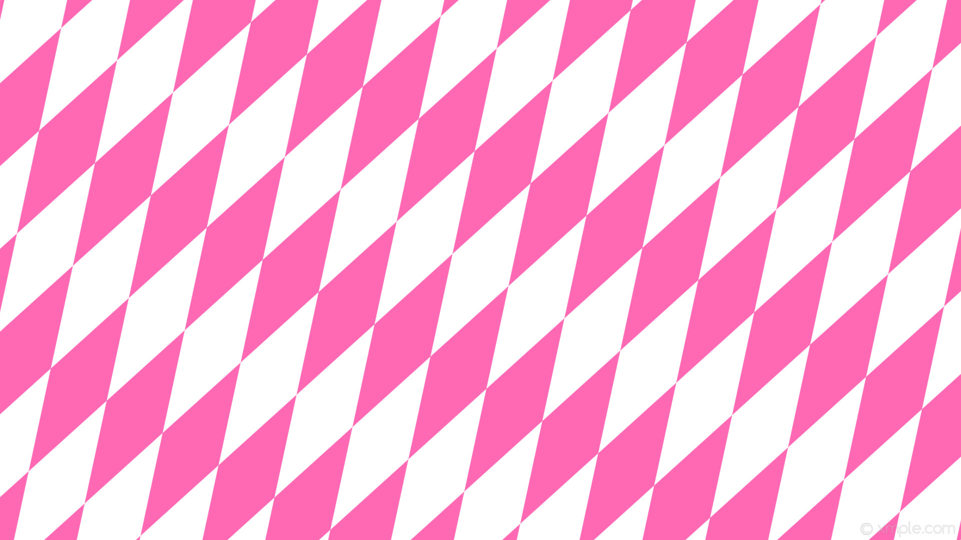 1920x1080 wallpaper pink white diamond lozenge rhombus hot pink #ffffff #ff69b4 60Â°  400px 129px