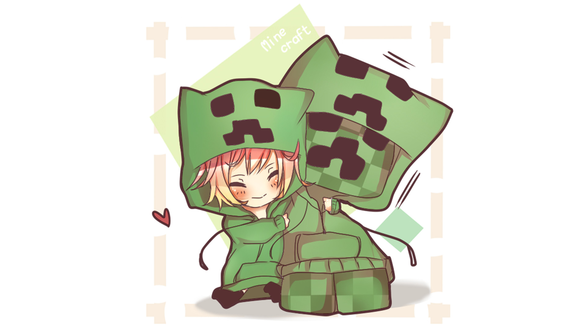 1920x1080 ... Minecraft anime creeper awesome wallpaper ...