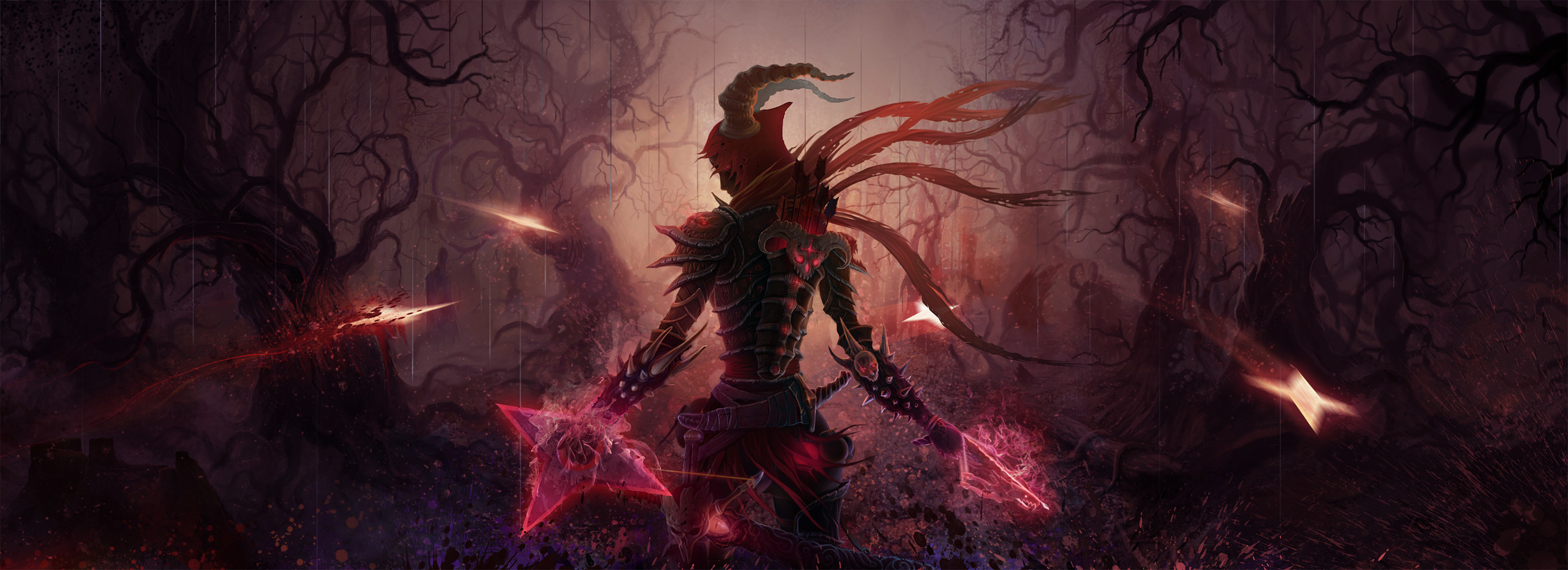 3302x1200 Demon Hunter Diablo III Â· HD Wallpaper | Background ID:338688