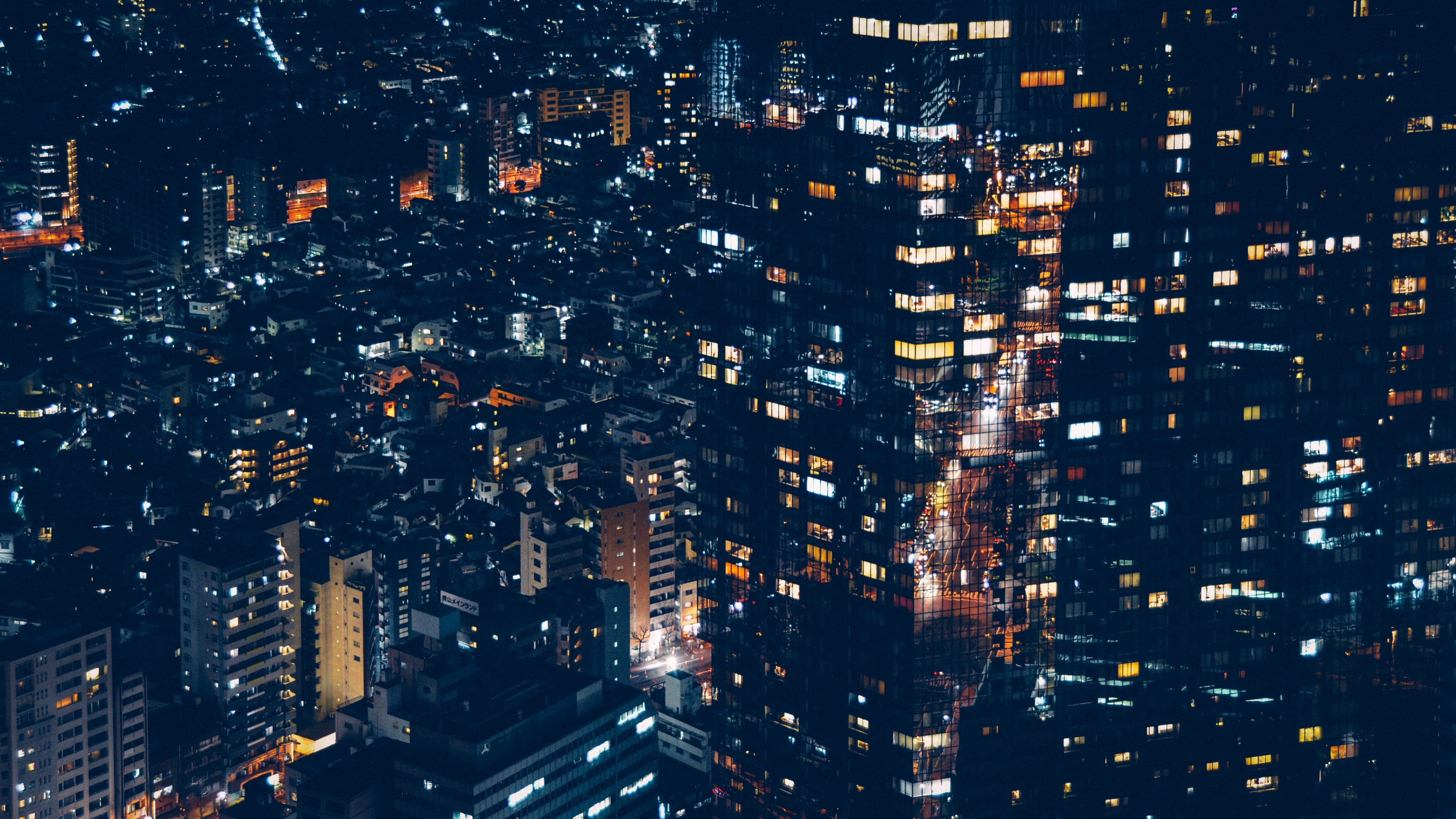 3840x2160 # the skyline of tokyo lit up at nighttokyo at night 4k wallpaper  and background #53033